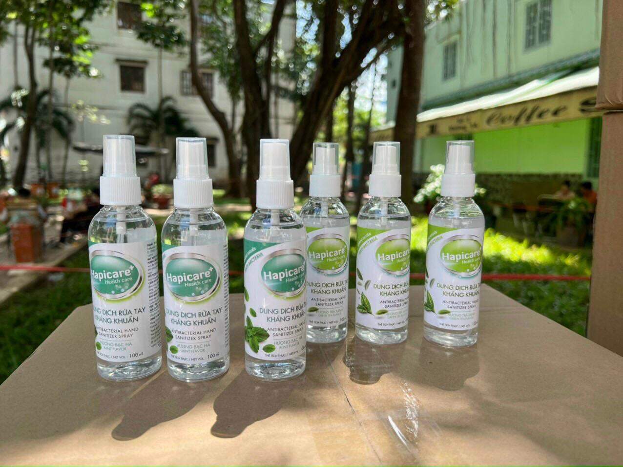 Chai xịt khuẩn HapiCare (Dung tích 500ml) / Dung dịch rửa tay kháng khuẩn / Nước khử khuẩn