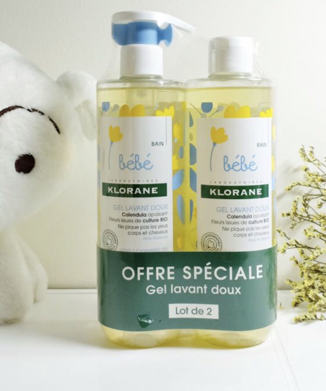 Sữa tắm gội Klorane 500ml nội địa Pháp