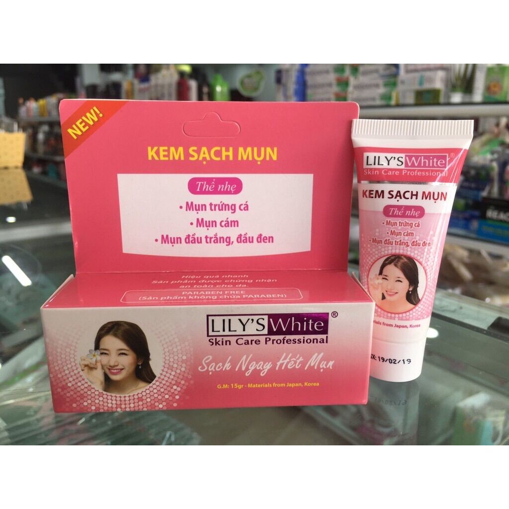 [HCM]Kem sạch mụn Lilys White thể nhẹ