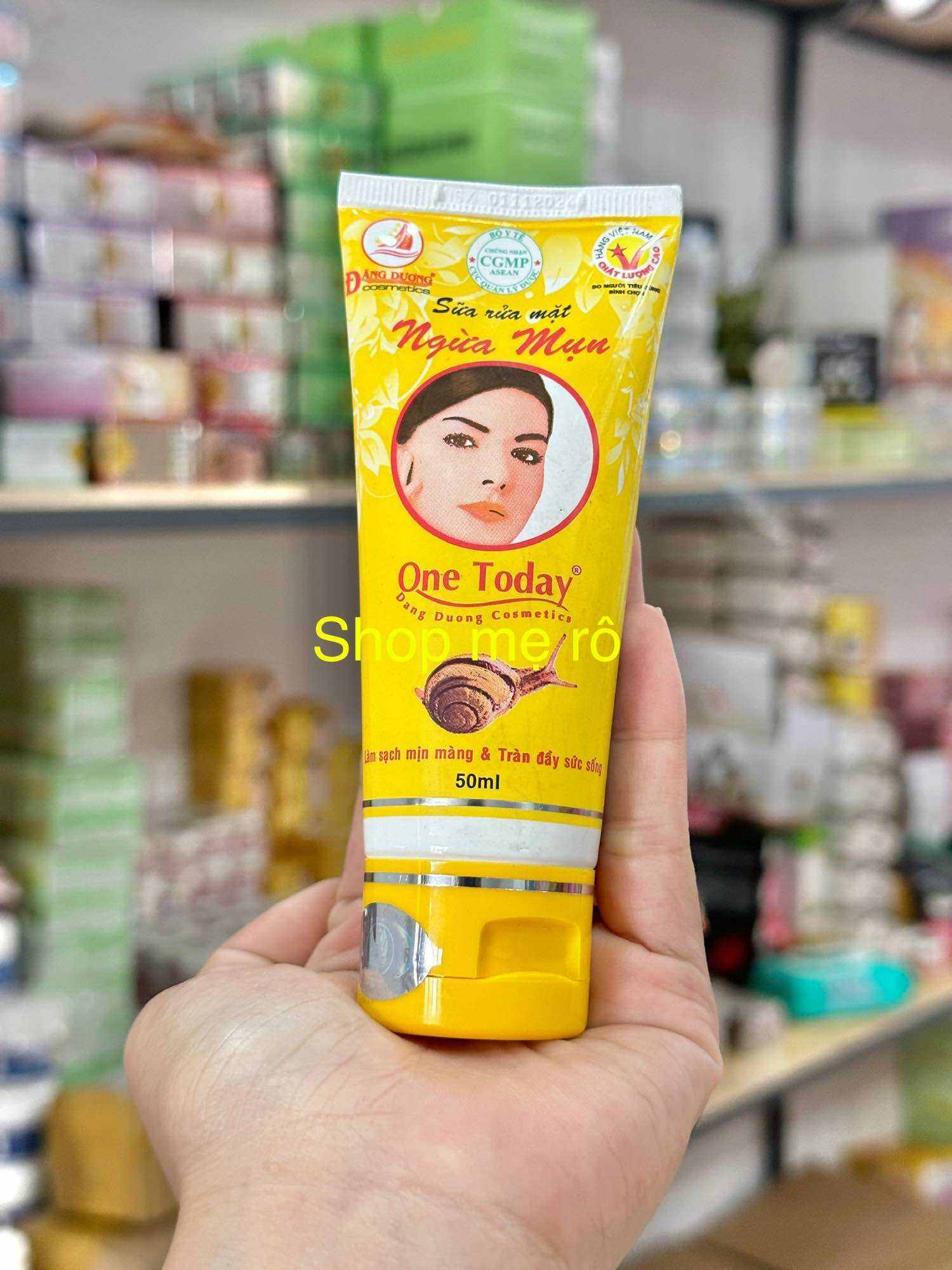 sữa rửa mặt ốc sên one today ngừa mụn chai 50ml