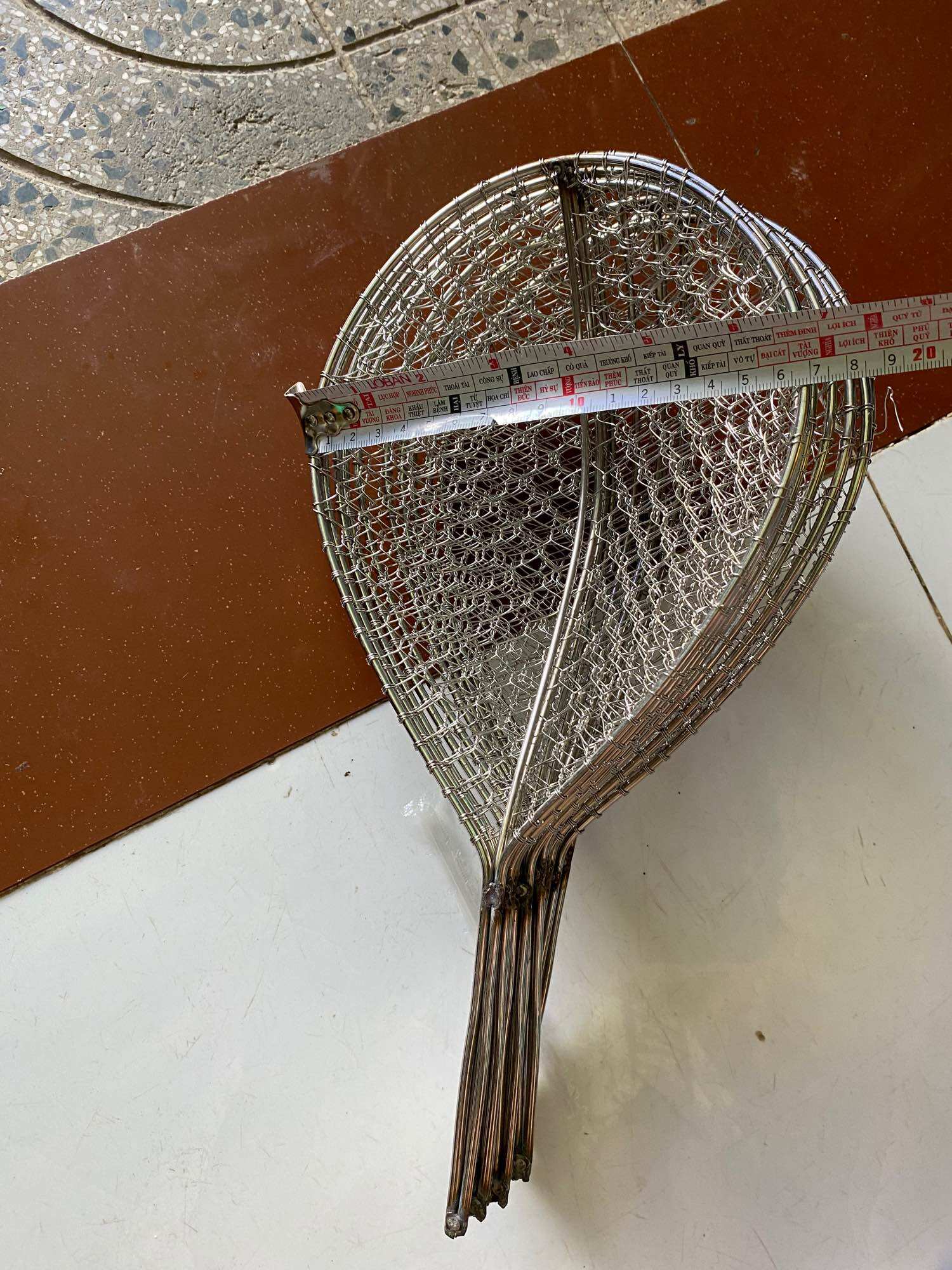 1 vợt ixon xiệc cá, vợt kích cá - inox 304, kích cỡ : 13x18 15x20 17x23 20x30