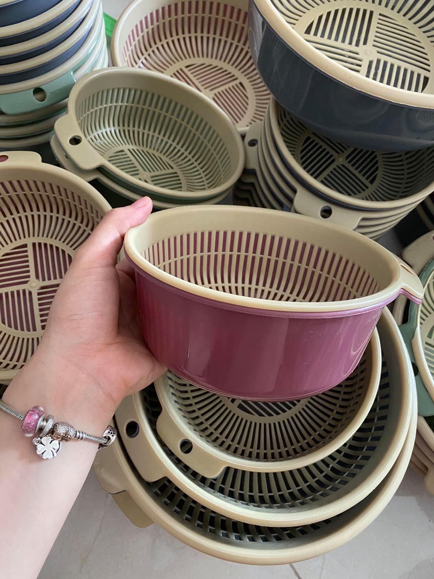 Set rổ 6 món, rổ để đồ, rổ nhựa