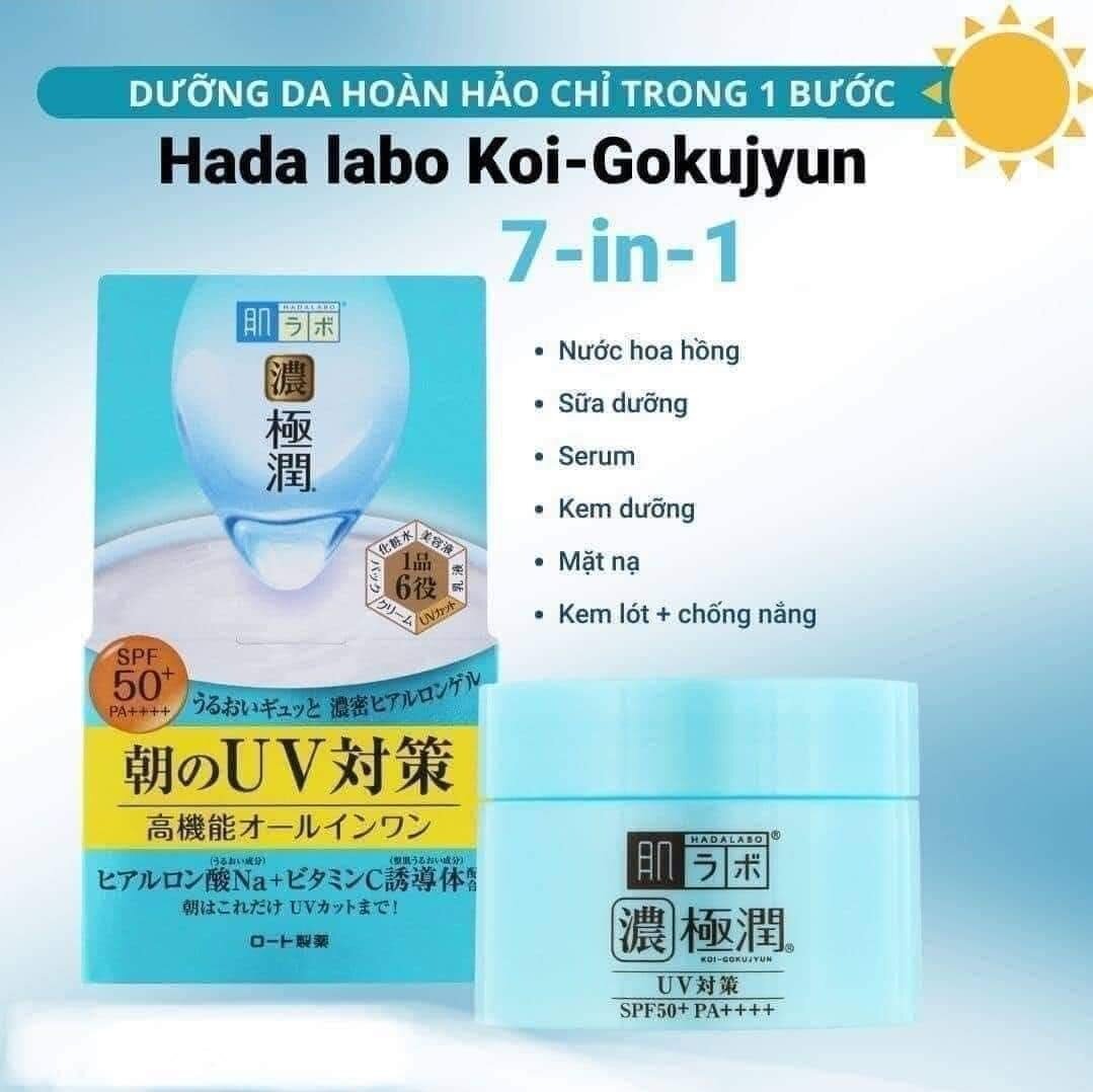 Kem dưỡng ngày chống nắng hadalabo spf 50+