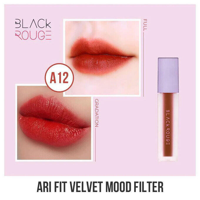 Son Kem Lì Black Rouge A12 Dashed Brown Nâu Gạch 4.5g