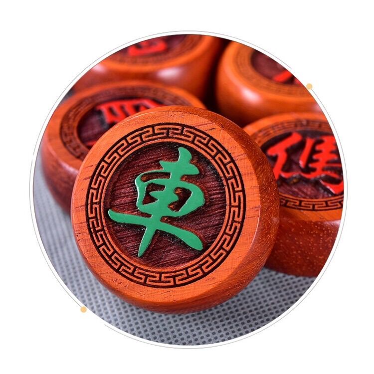 Quân cờ tướng gỗ đỏ size đại 4,8 cm (không kèm bàn cờ)
