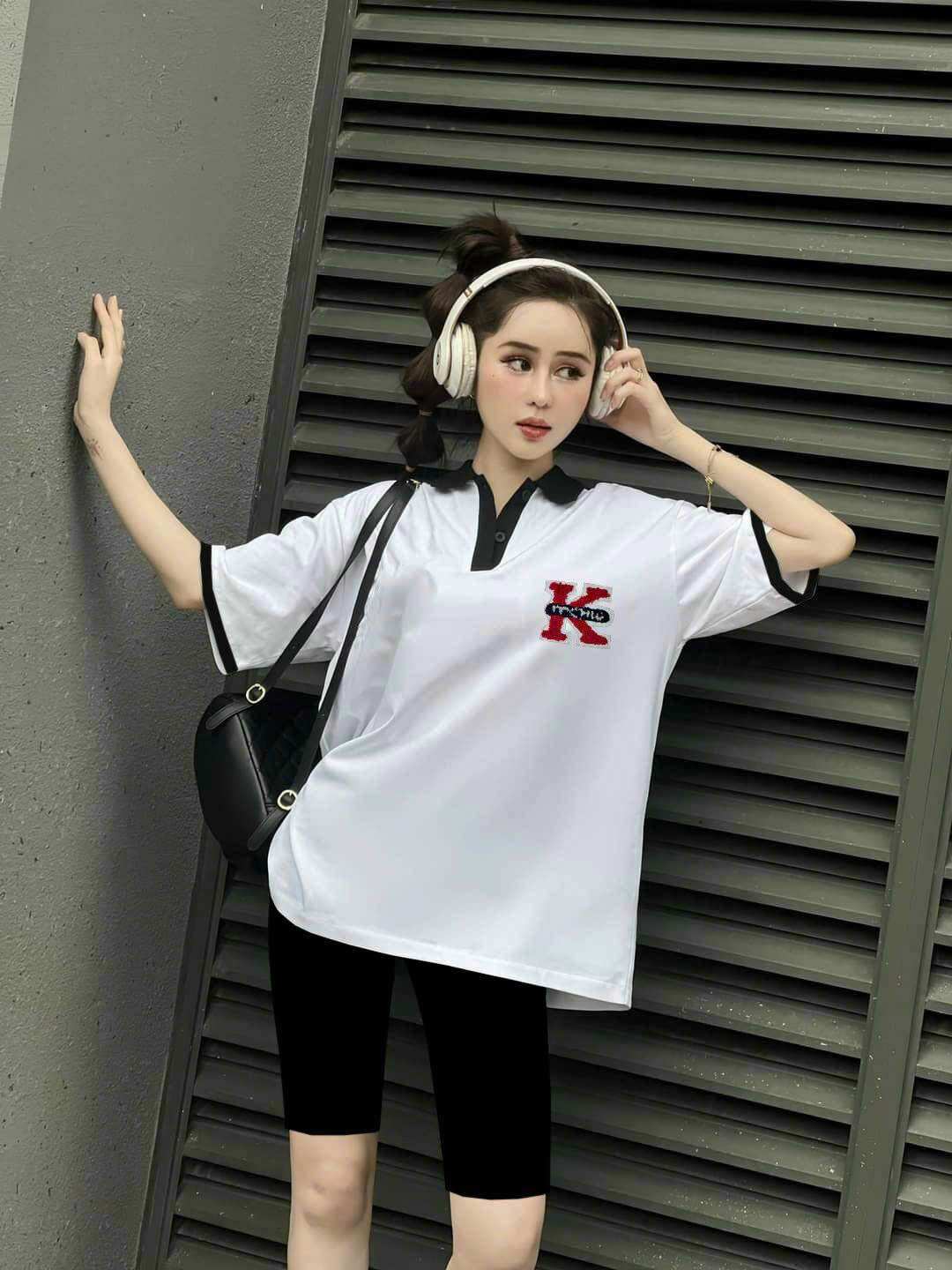 SÉT BỘ LỬNG CỔ BẺ THUN COTTON THÊU CAO CẤP