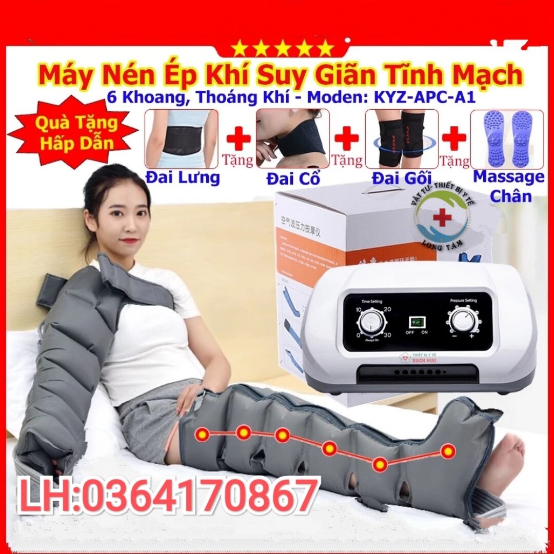Máy điều trị suy giãn tĩnh mạch chân - máy nén ép tr.ị liệu hỗ trợ suy giãntĩnh mạch chân