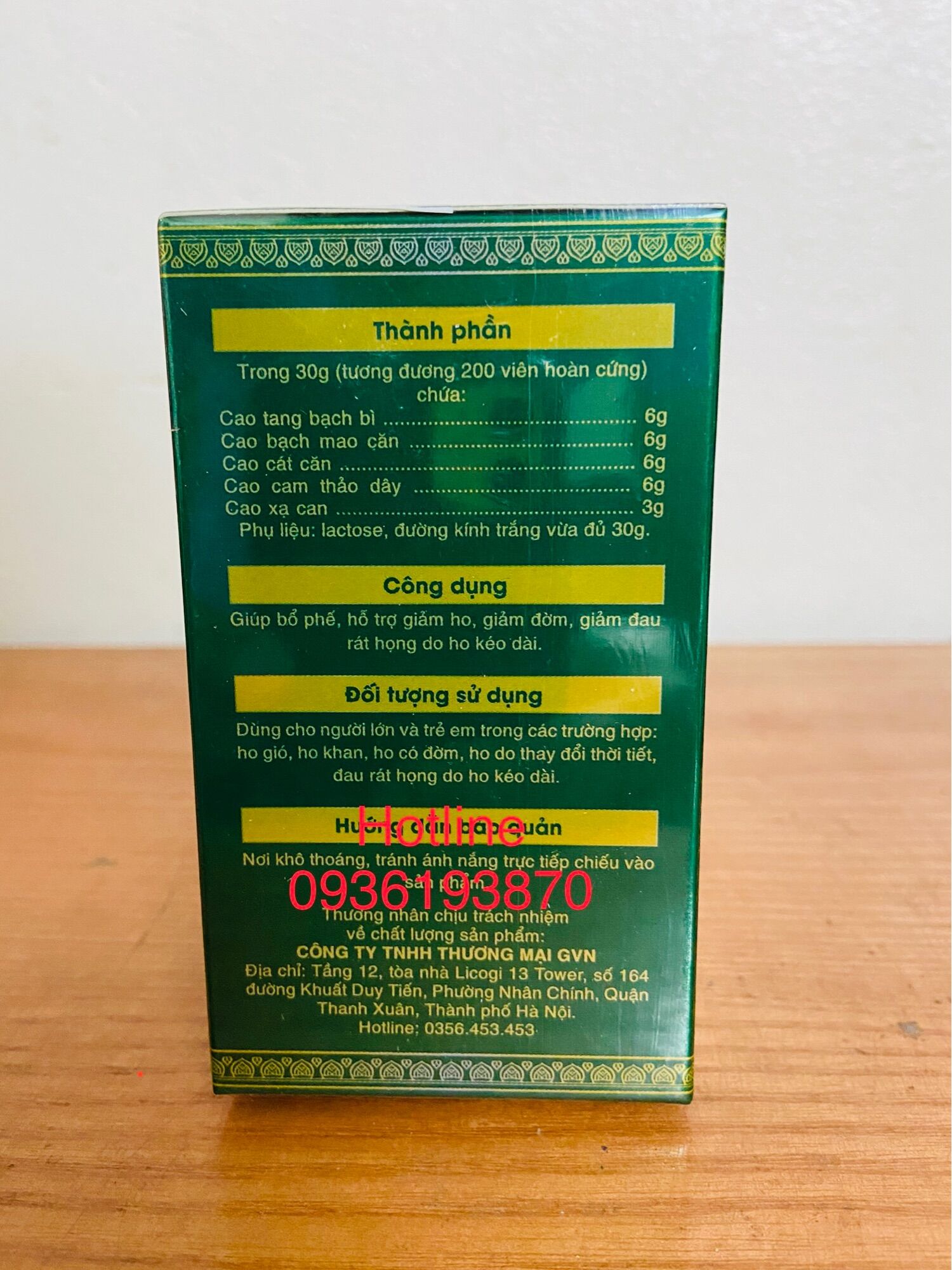 KHIẾT HẦU ĐAN - Uống và Siro