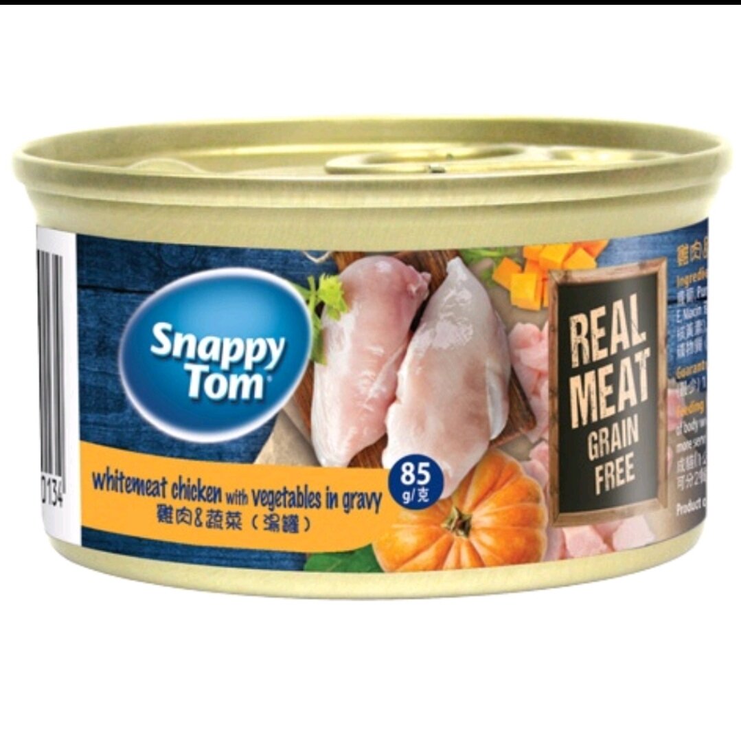 Pate Snappy Tom Premium-Pate Cho Mèo Mọi Lứa Tuổi (Lon 85g)