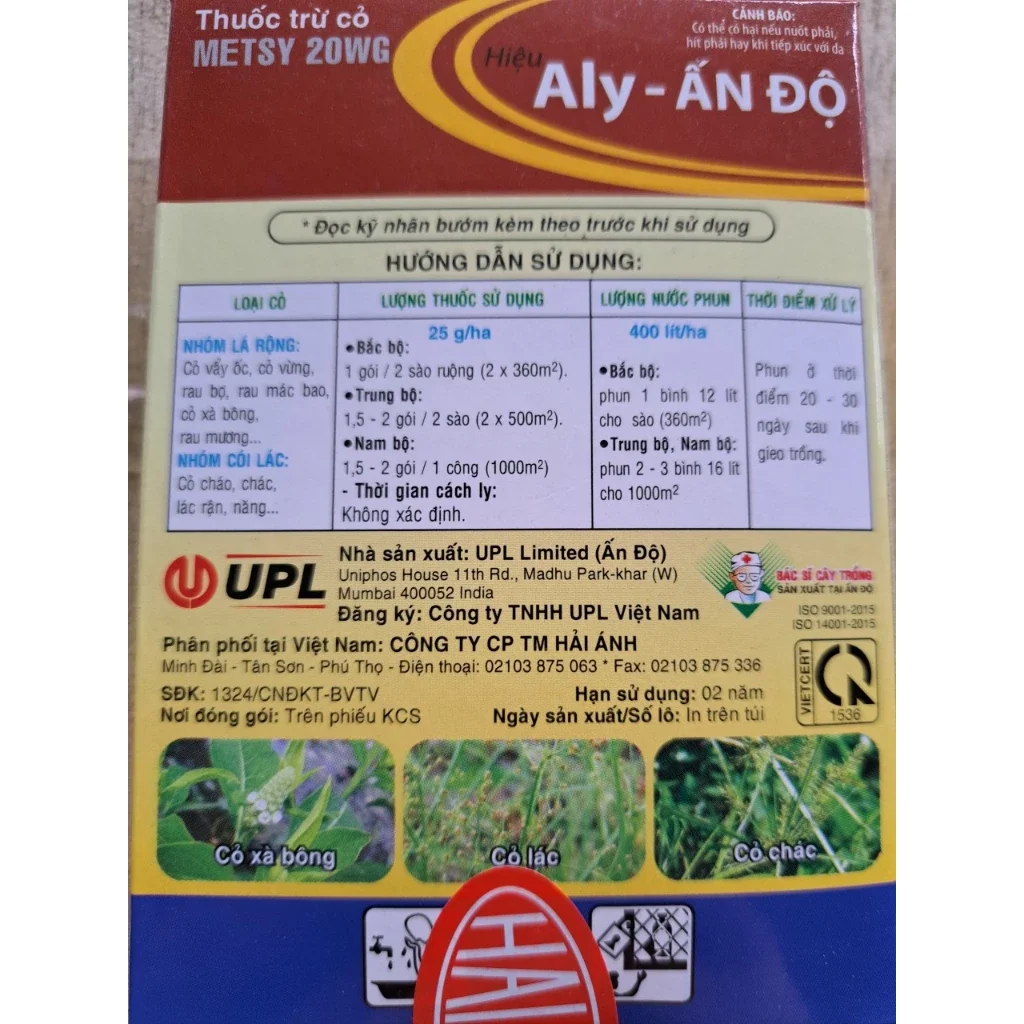 10 Gói Thuốc Diệt Cỏ Mầm ALy