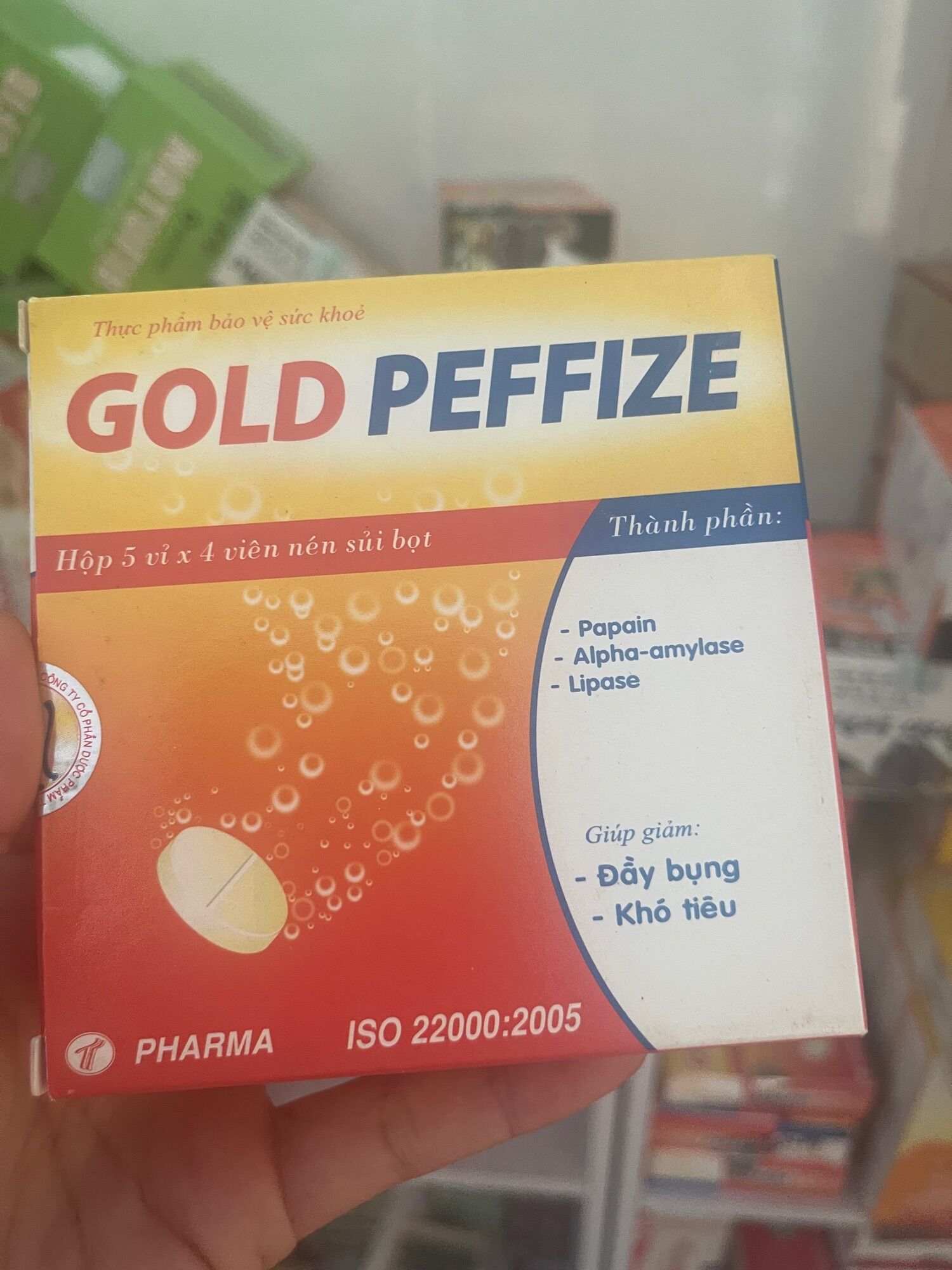 Viên sủi gold peffize