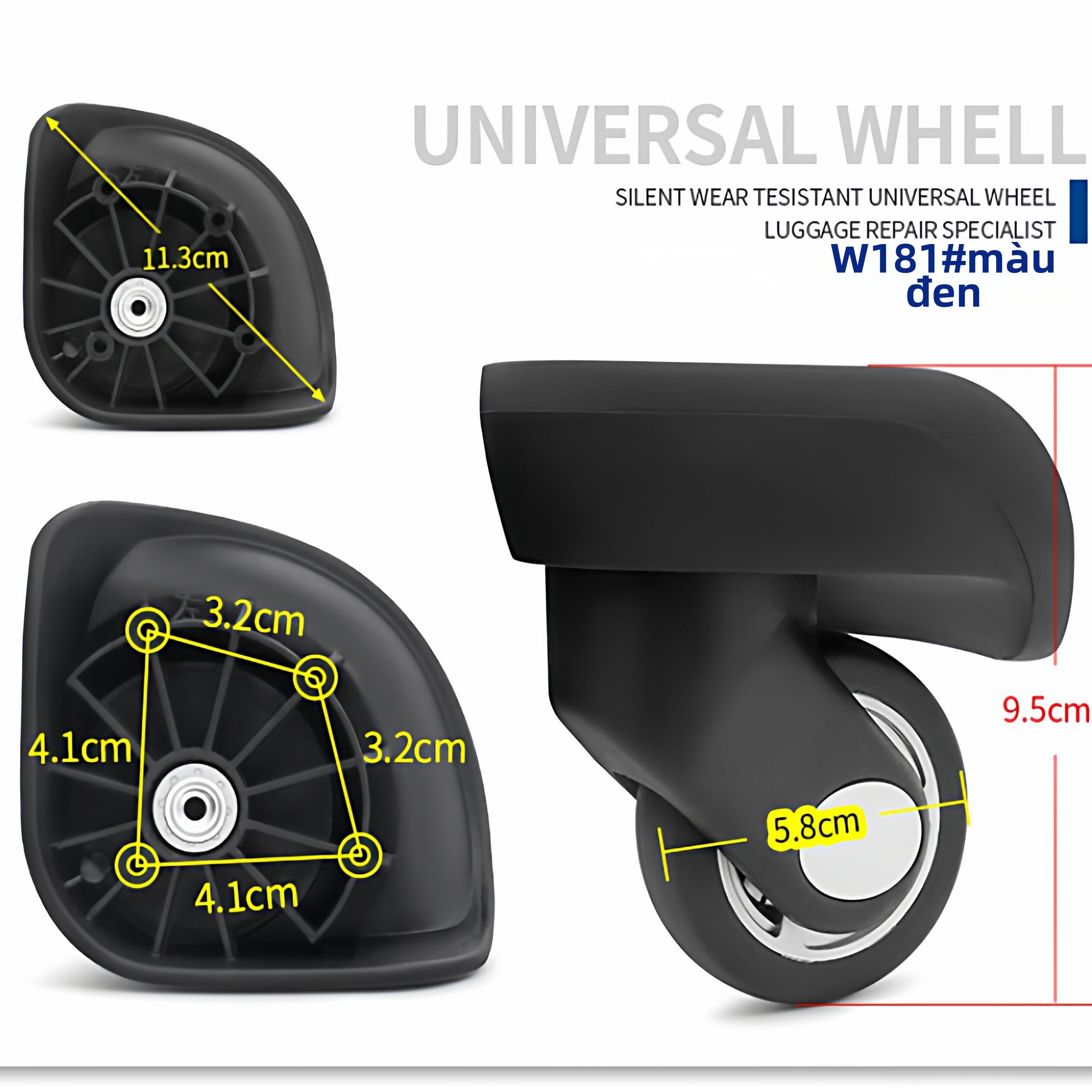 Universal Wheels for Suitcase Luggage Rollers Ja-5051 Password Box 181 Mendoza Luggage Accessories Travel Bag Parts Giá 441,000 Đồng*Miễn phí vận chuyển