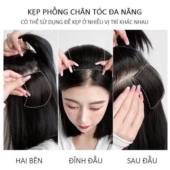 Độn Phồng Chân Tóc Tóc Thật, Kẹp Phím Độn Phồng Tóc Cao Cấp