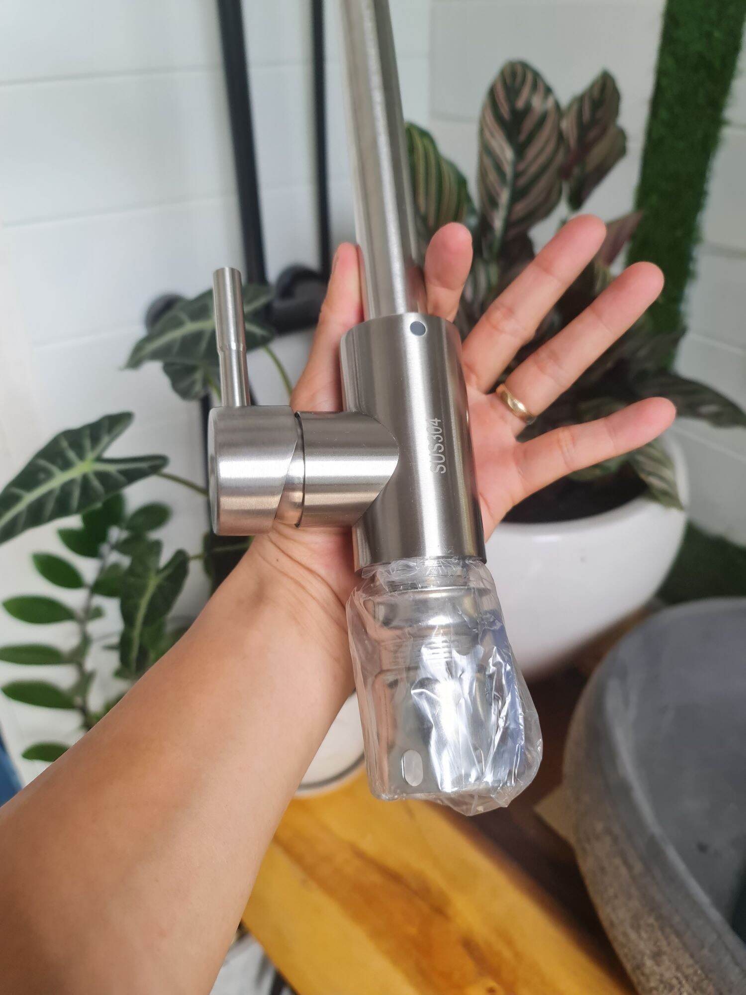 vòi rửa chén nóng lạnh inox 304
