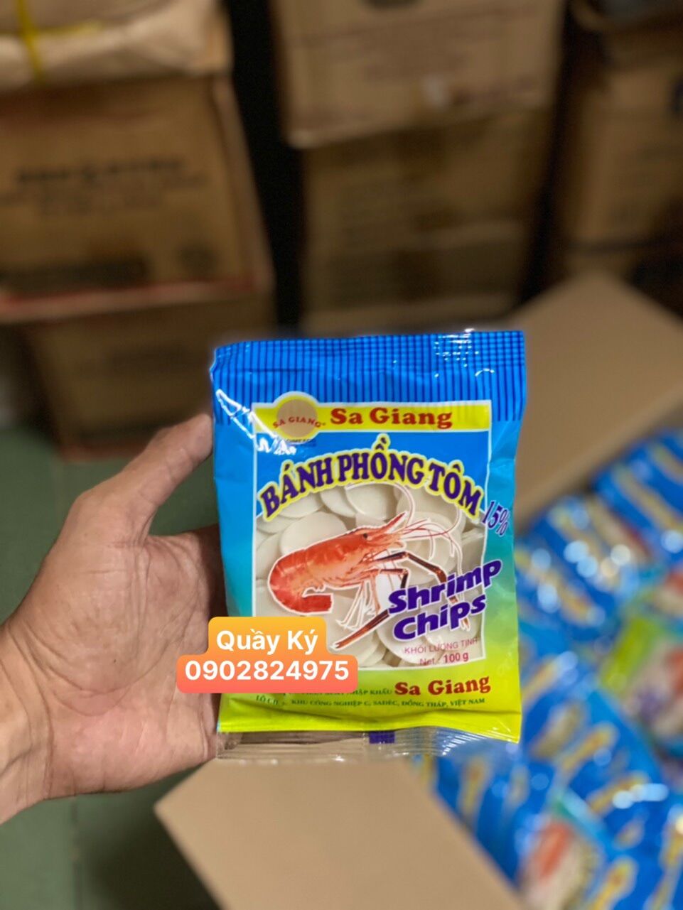 Bánh phồng tôm Sa Giang gói 100gr