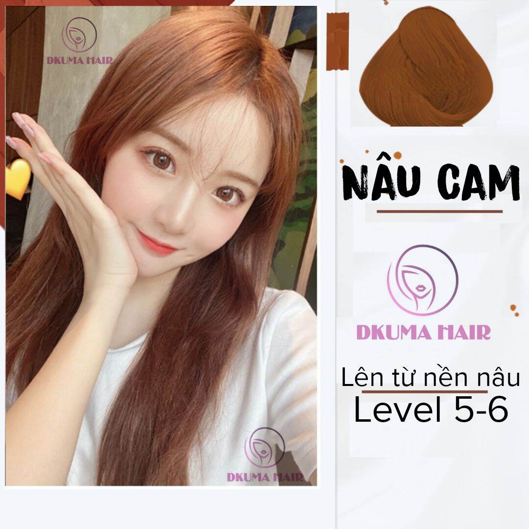 Màu nhuộm nâu cam dkumahair