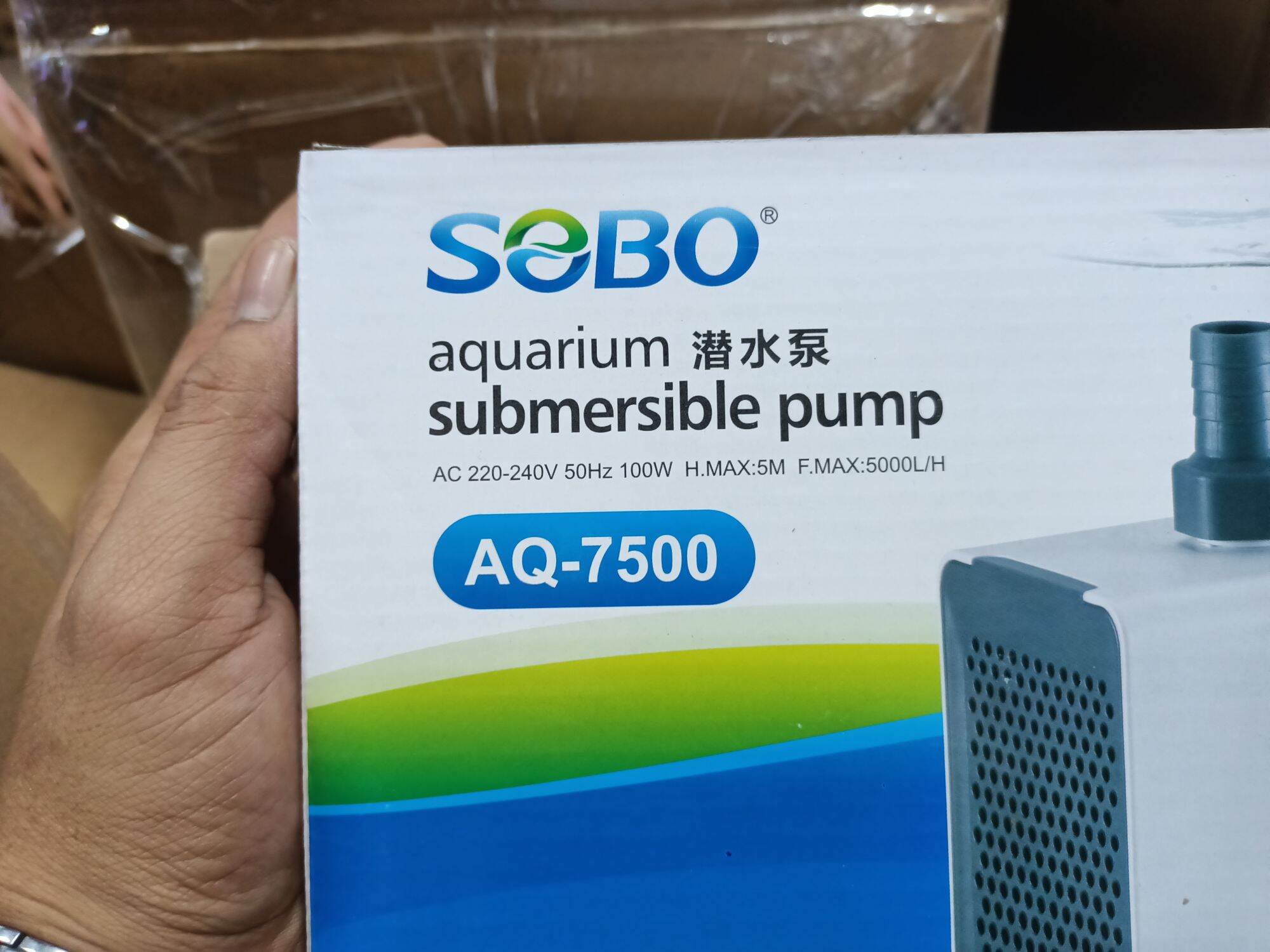 MÁY BƠM CHÌM , MÁY BƠM HỒ CÁ SOBO AQ 7500 ( 5000L/H 100w )