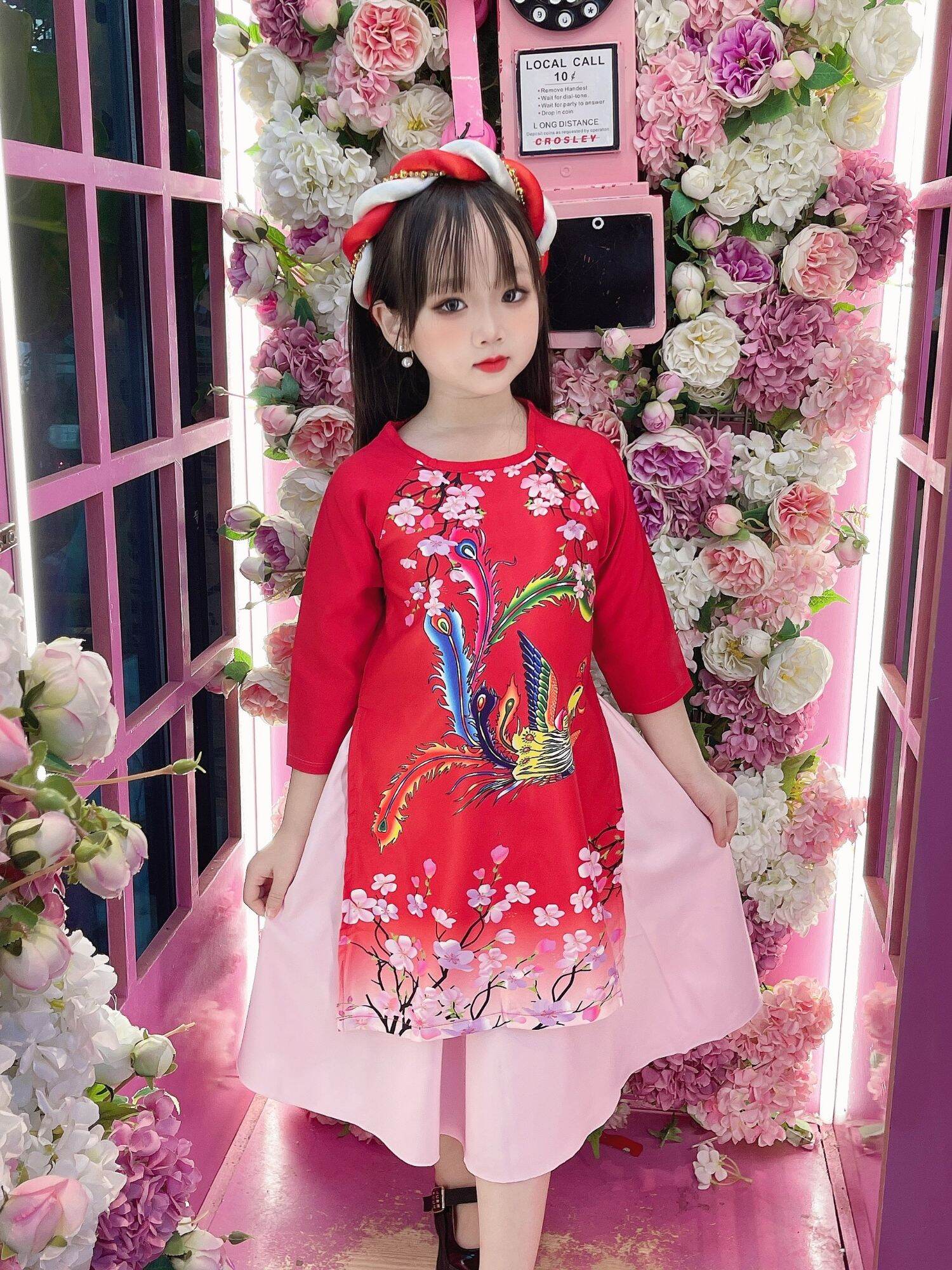 Ao Dai for Girls Phuong Hoang