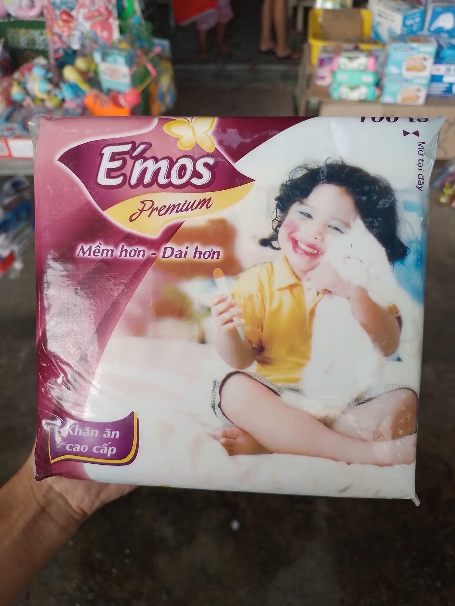COMBO 10 KHĂN GIẤY EMOS KHỔ LỚN 30x30
