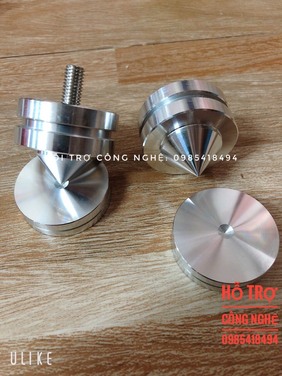 Chân đinh. Chân chống rung loa ,kệ bằng đồng cao cấp 40mm- giá 1 chân 1 chén. 