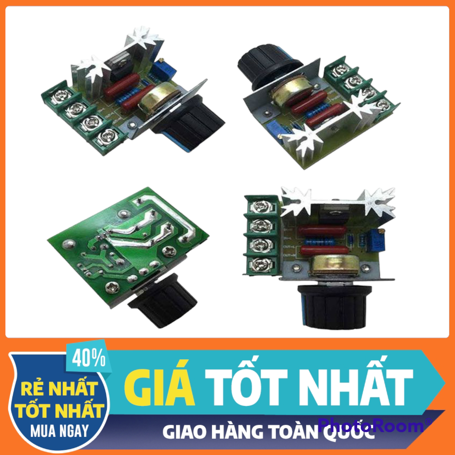 Mạch Dimmer 220v-2000w điều chỉnh tốc độ quạt, ánh sáng đèn
