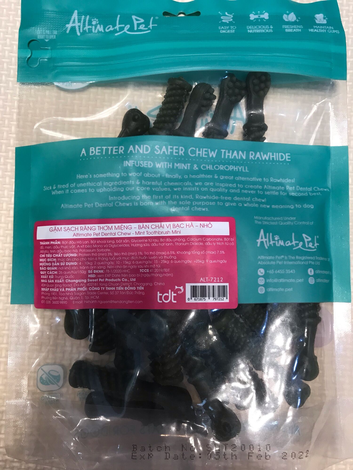 [HCM]GUM denta chews- gặm sạch răng thơm miệng cho thú cưng