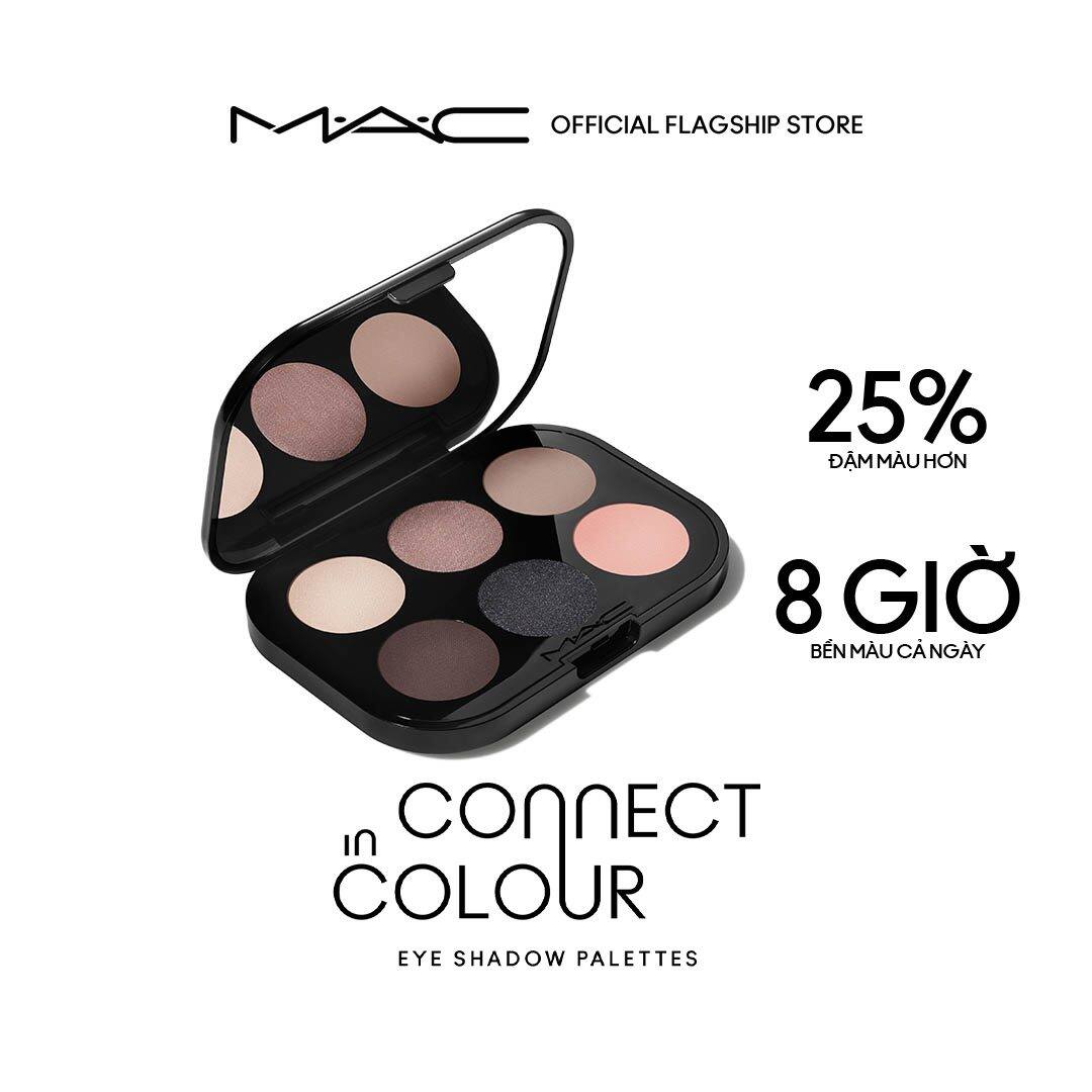 Bảng phấn mắt 6 ô MAC Connect In Colour 6 Pan Eye Shadow Palette | 6 tông màu mắt đậm nét, sống động