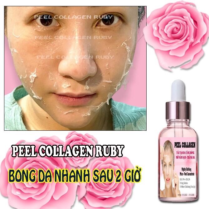 Peel collagen lột tái tạo da mặt lột nhanh sau 2giờ