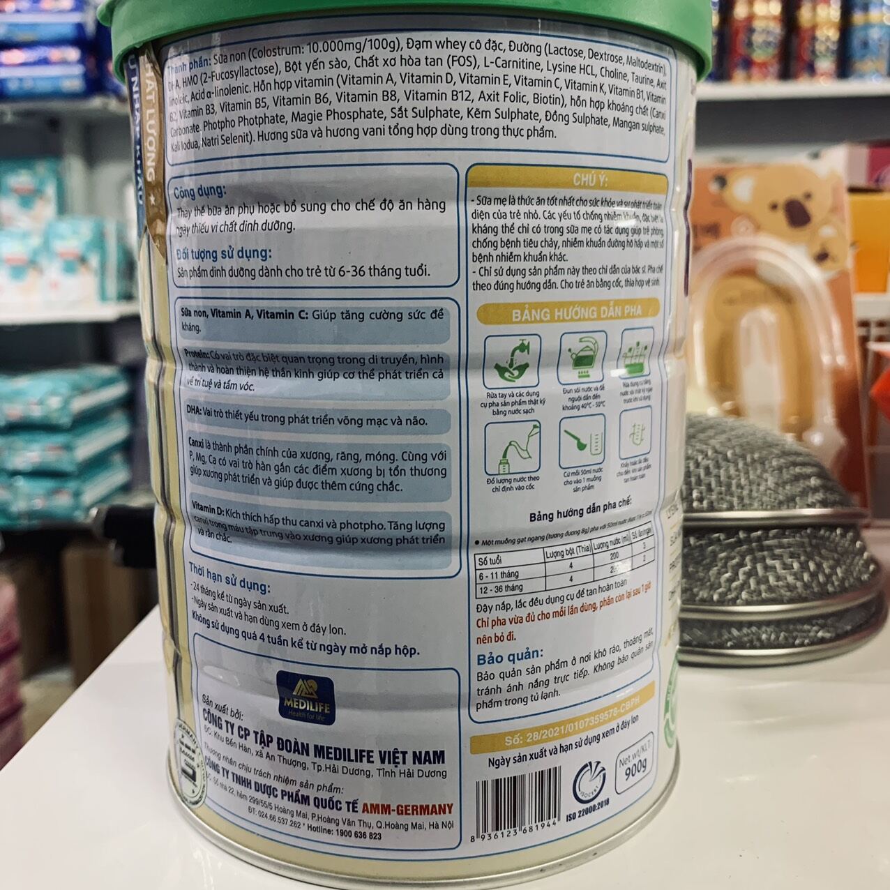 Sữa bột Informil Colostrum lon 900g hsd 2/2024