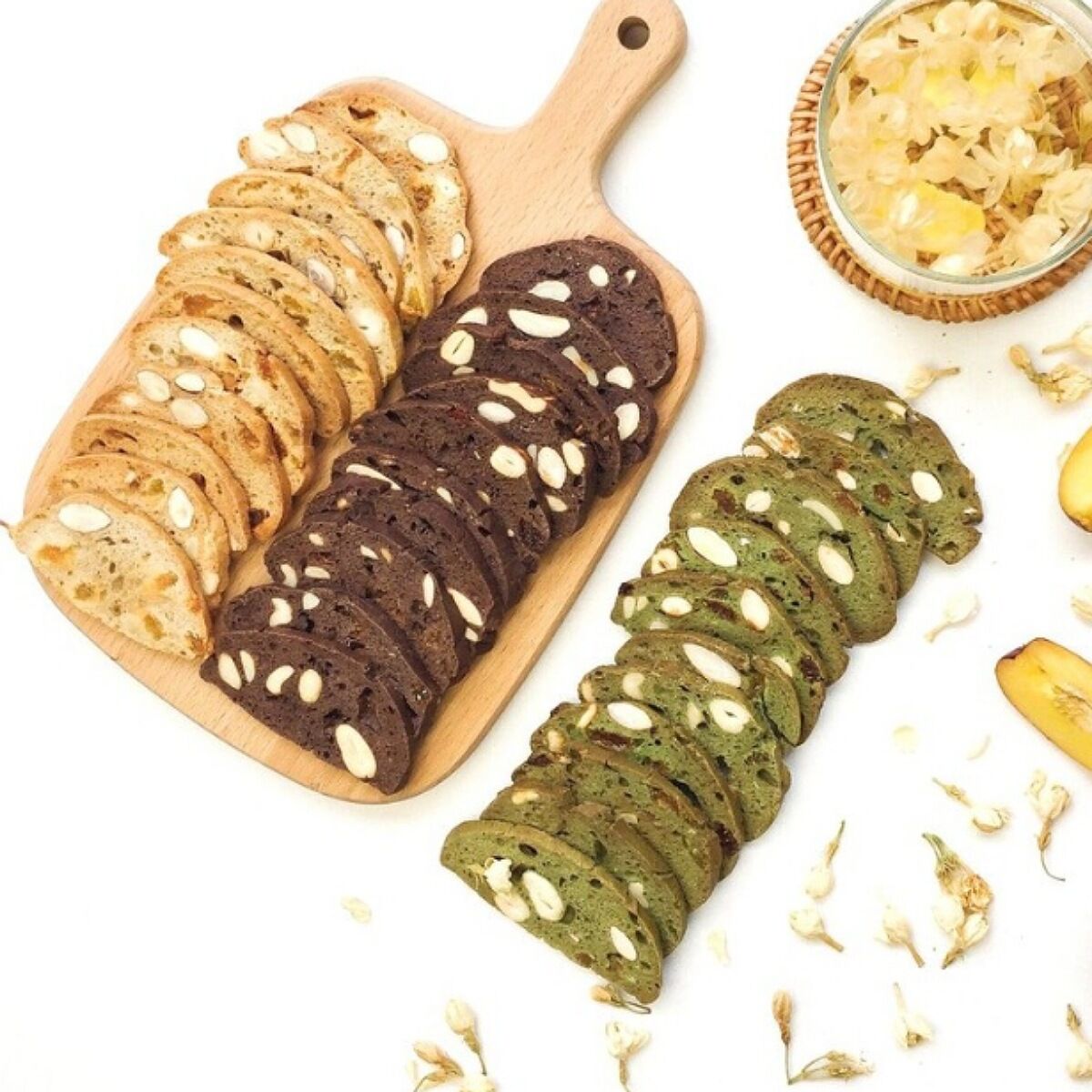 Bánh Biscotti giòn rụm mix hạt dinh dưỡng TT NUTS EAT CLEAN bánh ăn kiêng healthy cho người giảm cân, tập gym