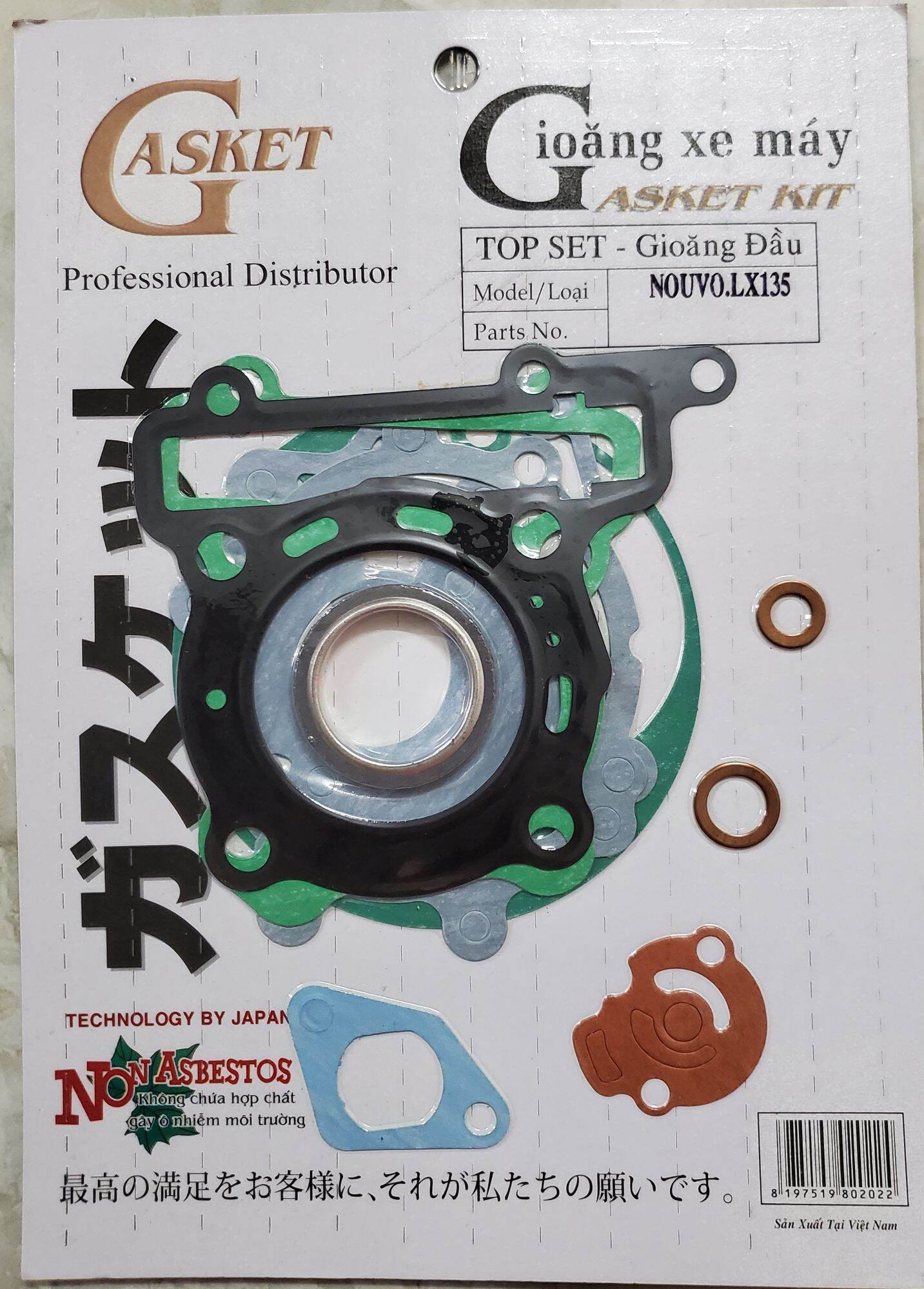 Bộ ron đầu gasket xe novo lx .