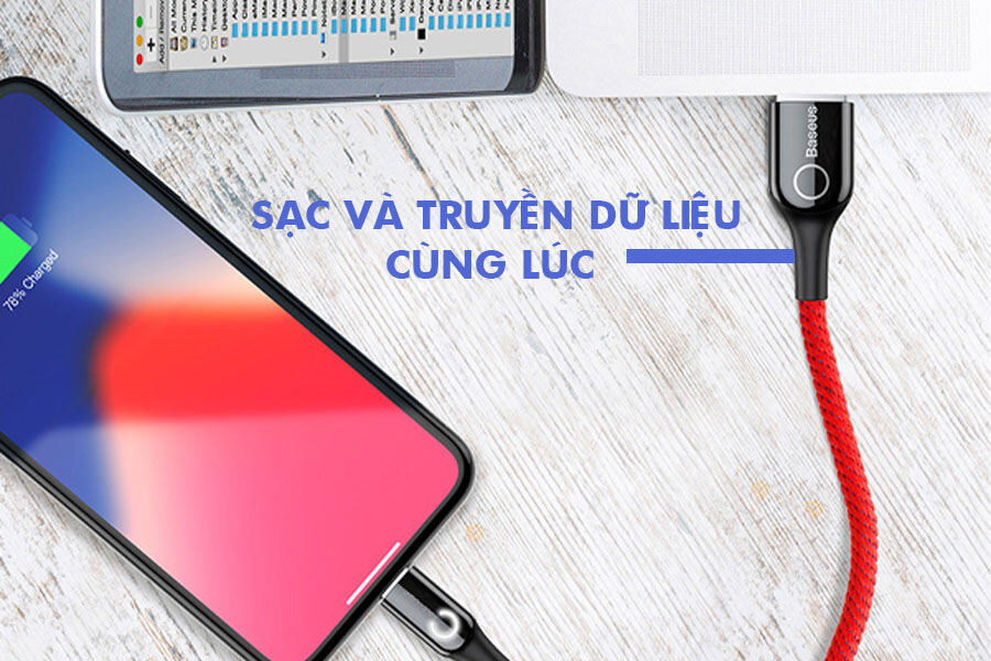 Cáp Lightning Baseus tự ngắt CALCD-01