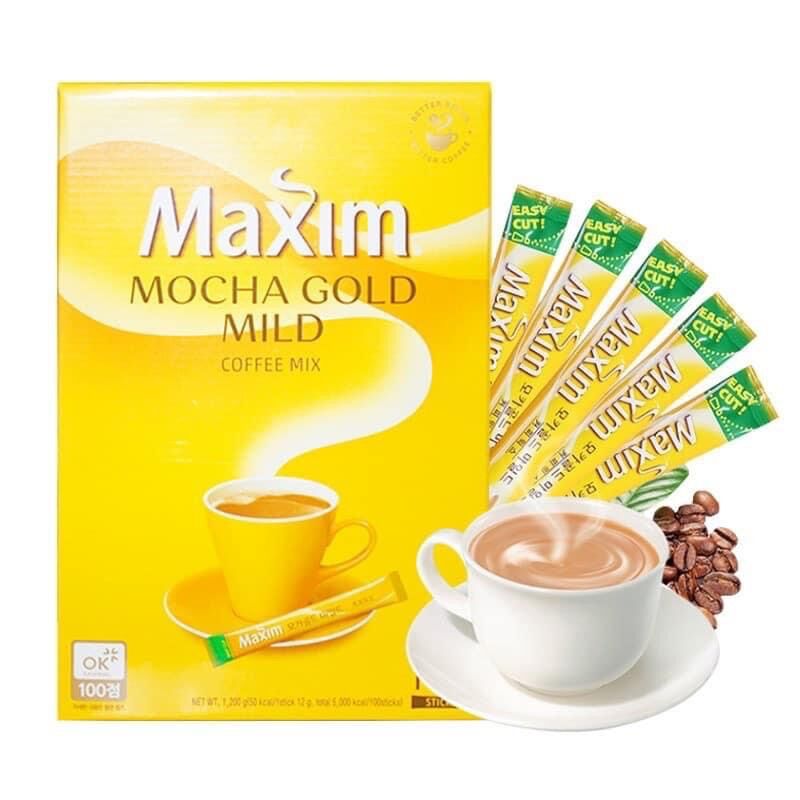 Cà phê maxim 100 gói hàn quốc