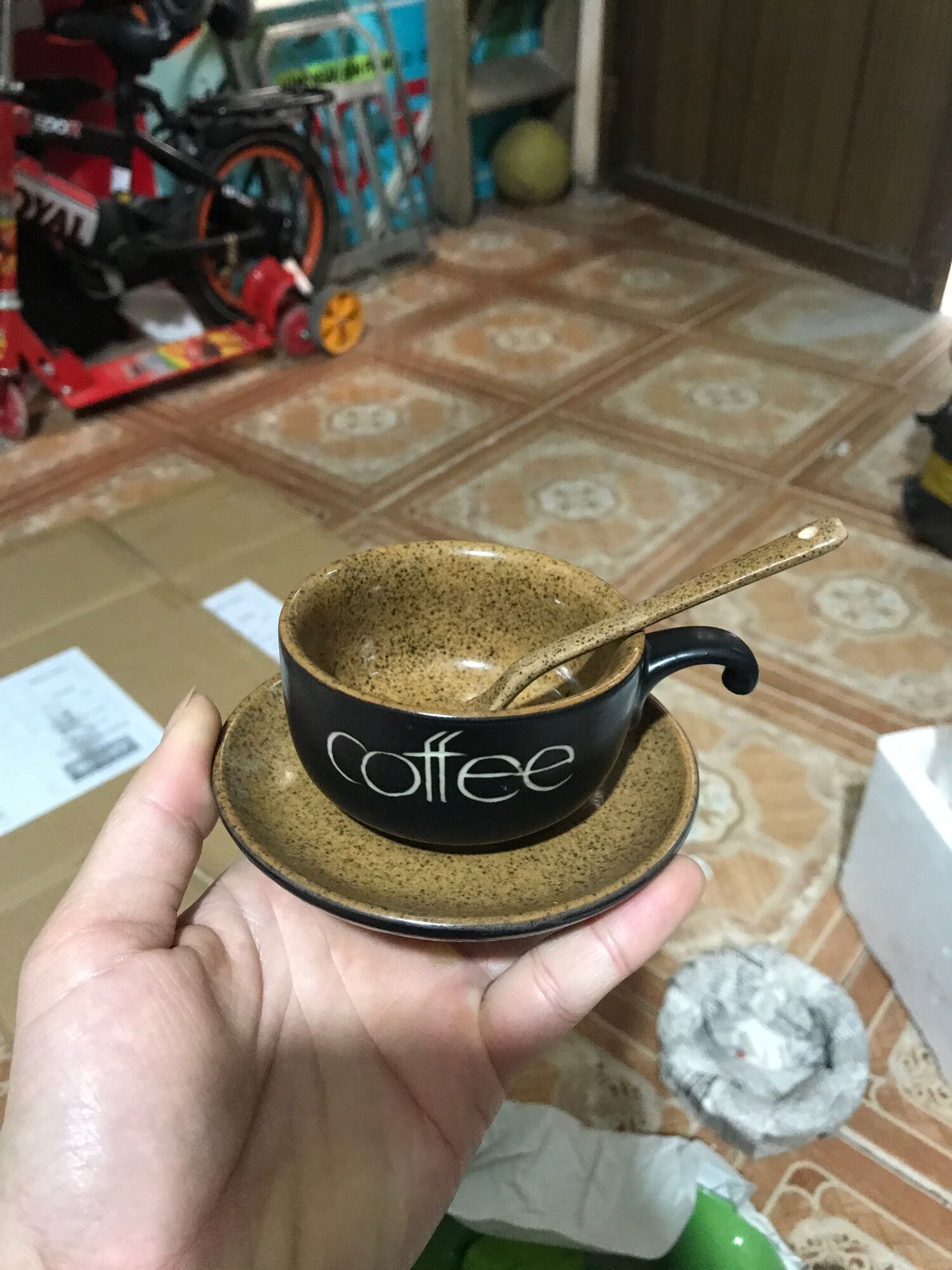 Combo 10 Cốc cafe 100ml gốm sứ Bát Tràng