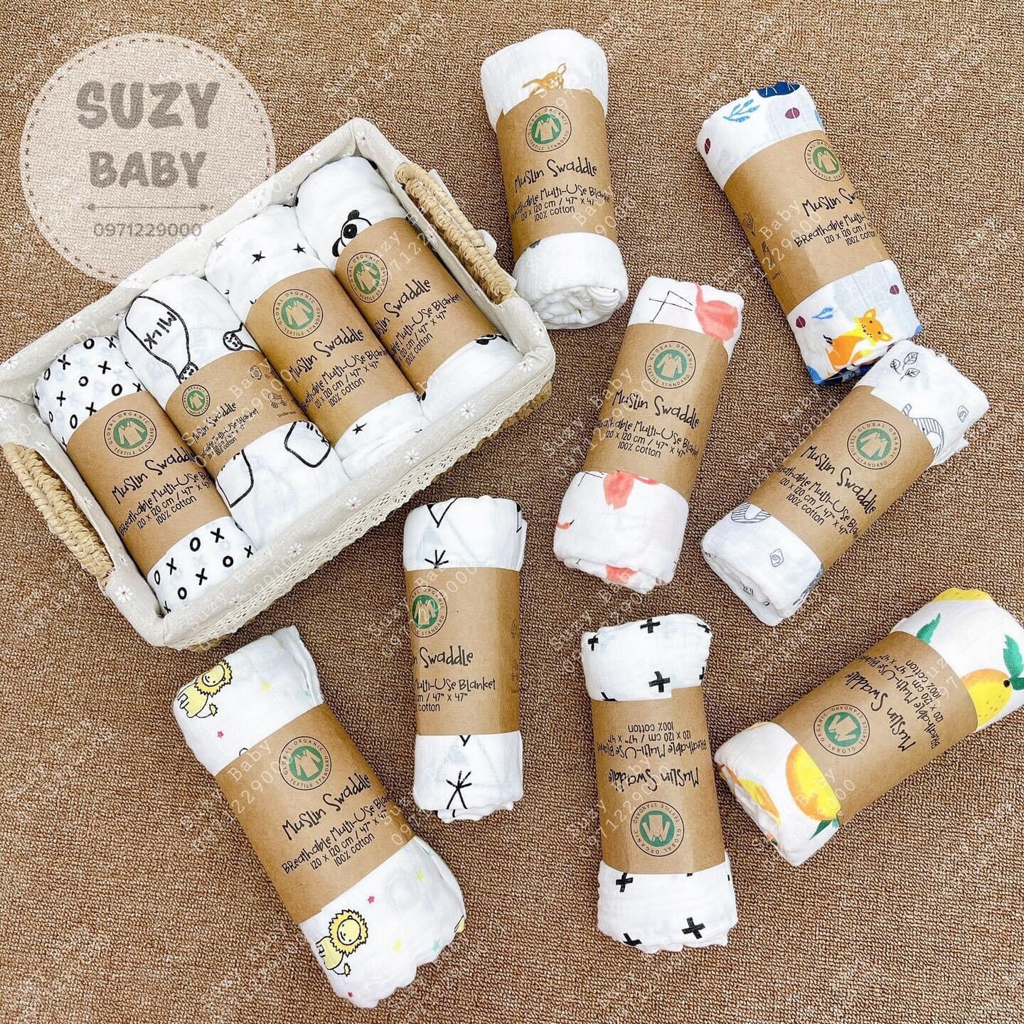 KHĂN TẮM ADEN COTON ORGANIC CHO BÉ