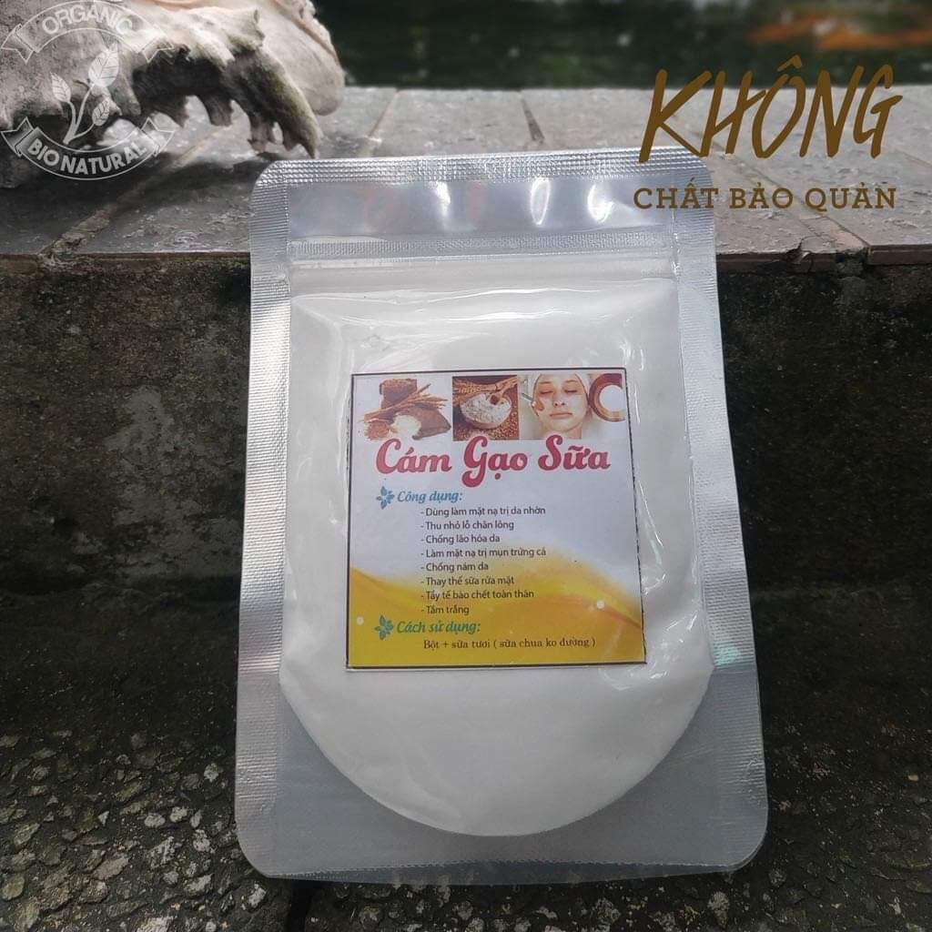 Bột đắp mặt nạ Cám Gạo Sữa HANDMADE