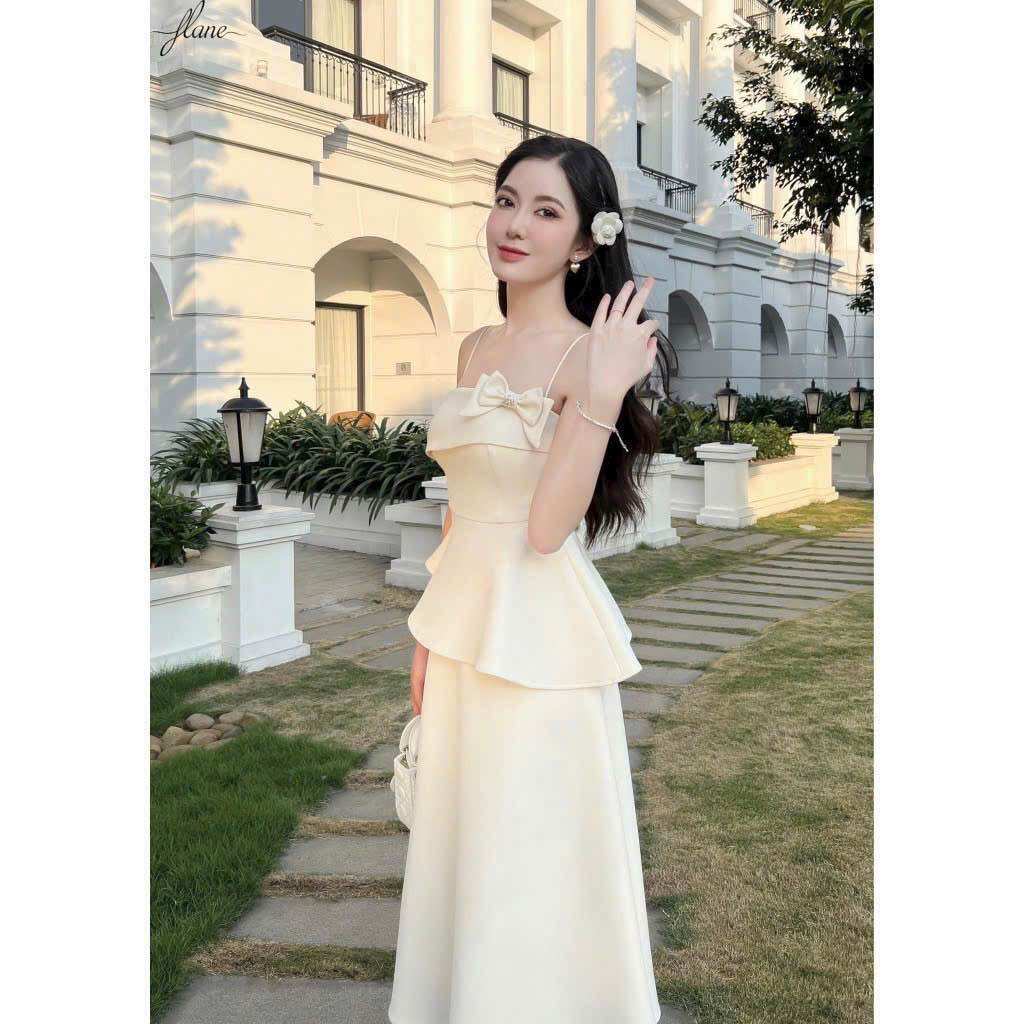 (SHOP TÁO ĐỎ BIGSIZE 50KG ĐẾN 90KG) set áo dây peplum phối váy midi