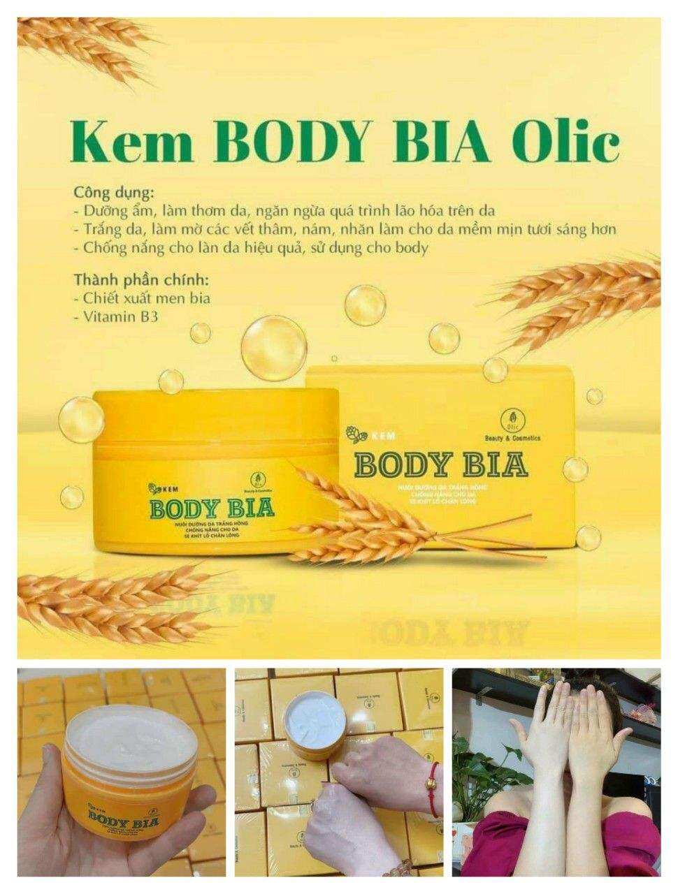 Kem Body Men Bia Olic(Hàng chính hãng)