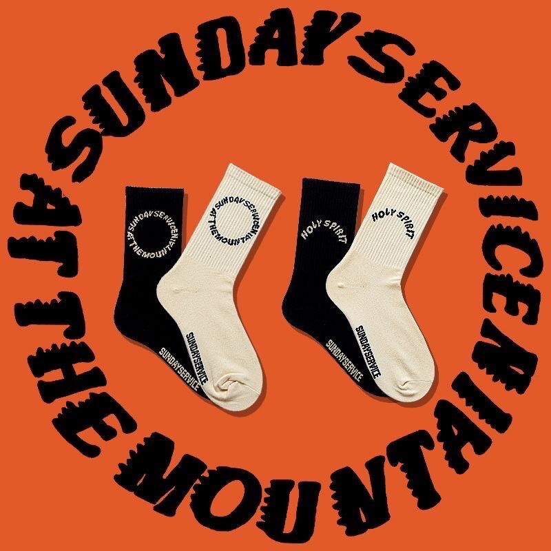 Vớ Kanye West Sunday Service Cổ Cao