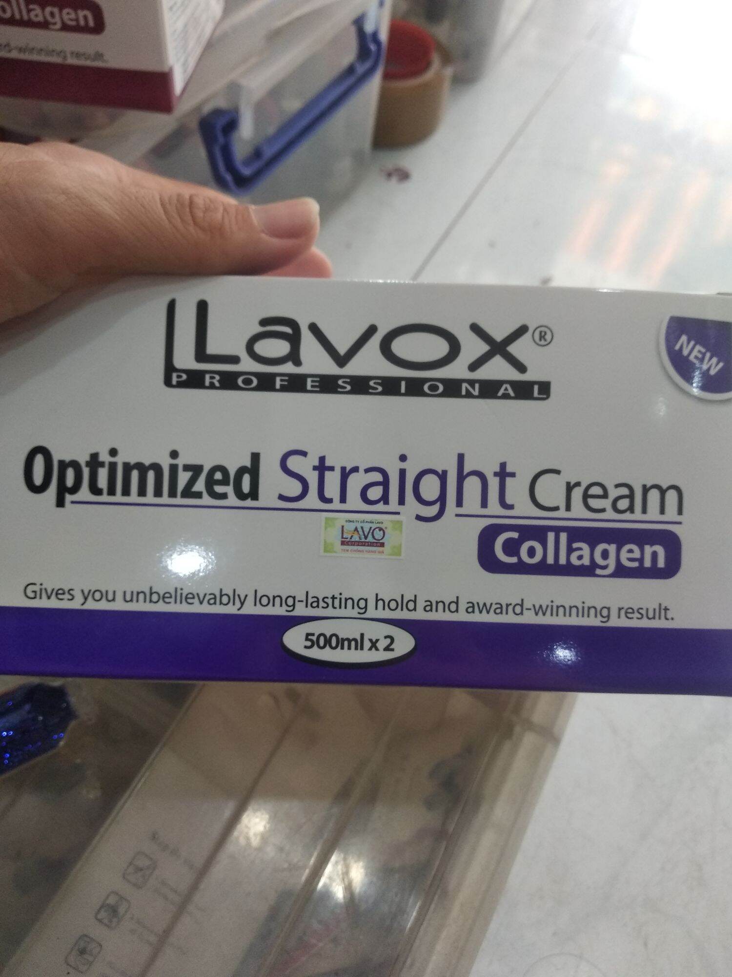 Thuốc duỗi tóc Lavox tím duỗi siêu nhanh mềm mượt 500ml_1000ml
