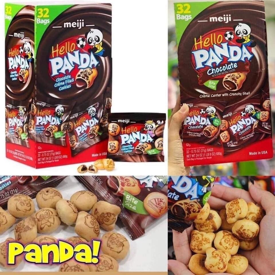 Bánh Gấu Meji Sô-cô-la và Dâu