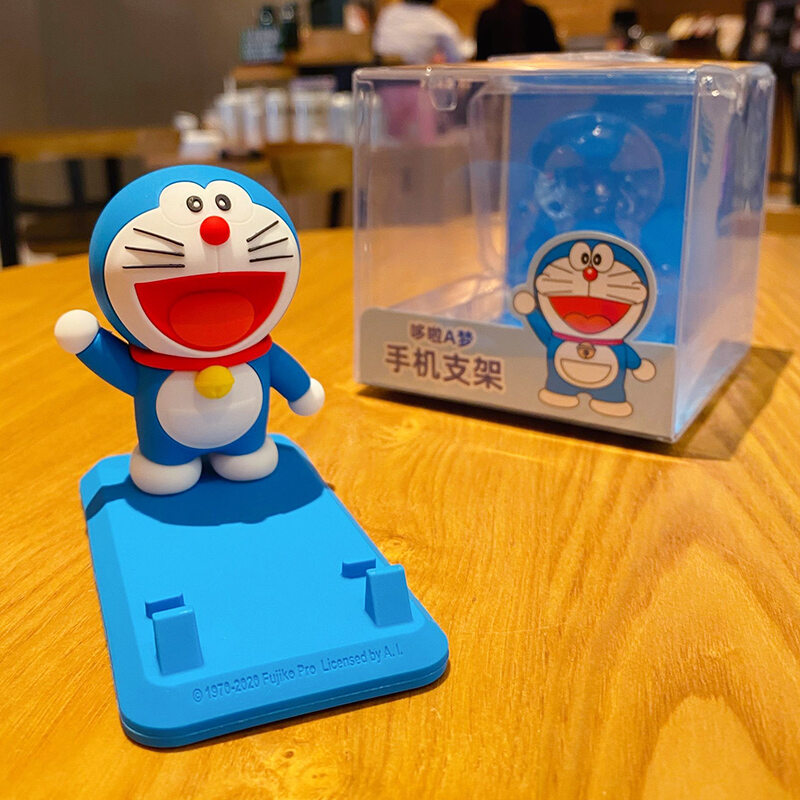 Giá đỡ điện thoại doraemon chính hãng hoạt hình đáng yêu, giá đỡ điện thoại hình để bàn, giá đỡ điện thoại hình người lười, giá đỡ điện thoại hình doraemon