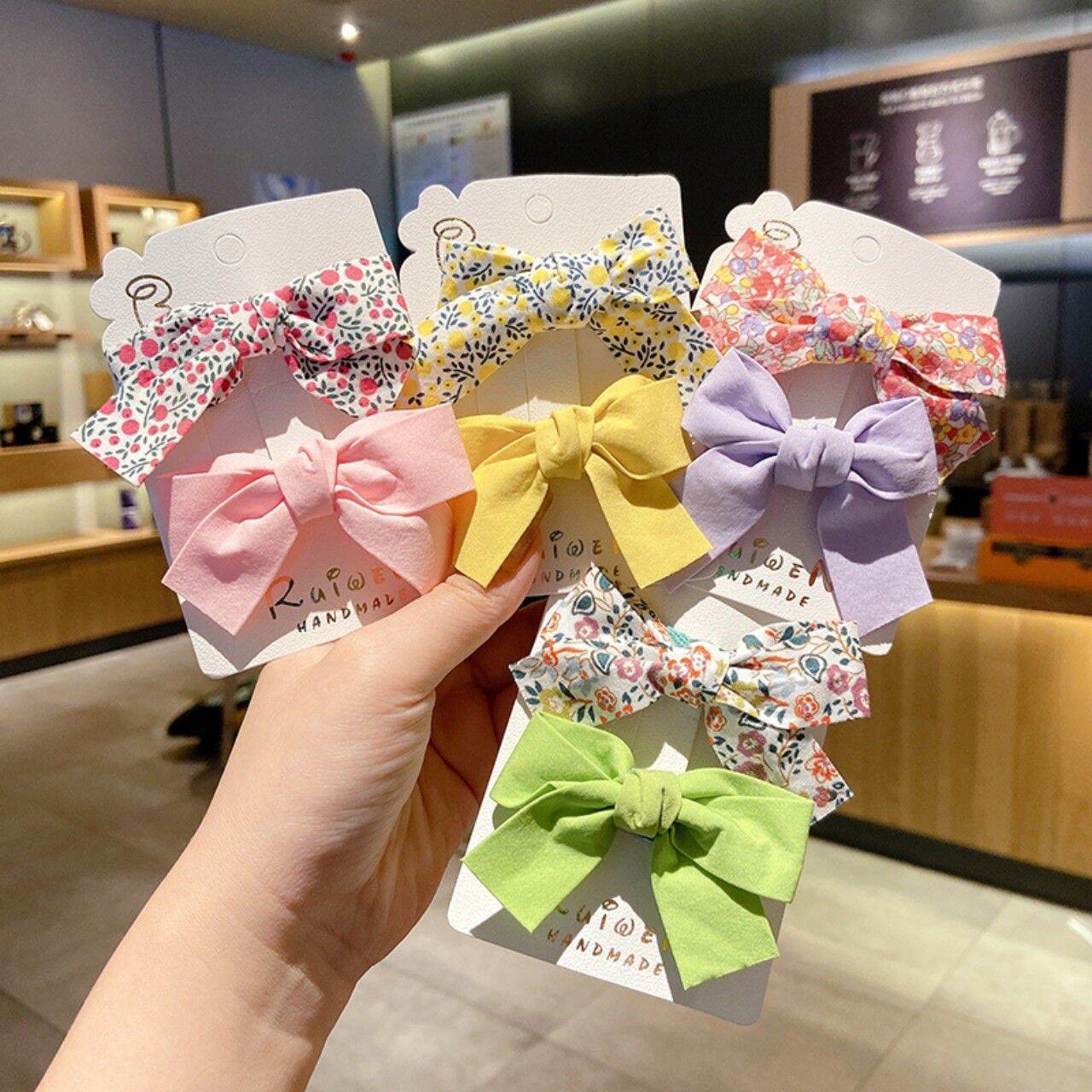 2 Kẹp tóc nơ phong cách Hàn Quốc dễ thương