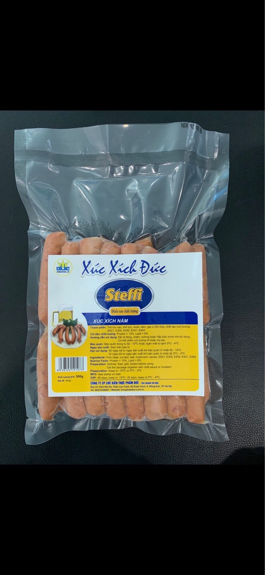 Xúc xích Steffi nấm