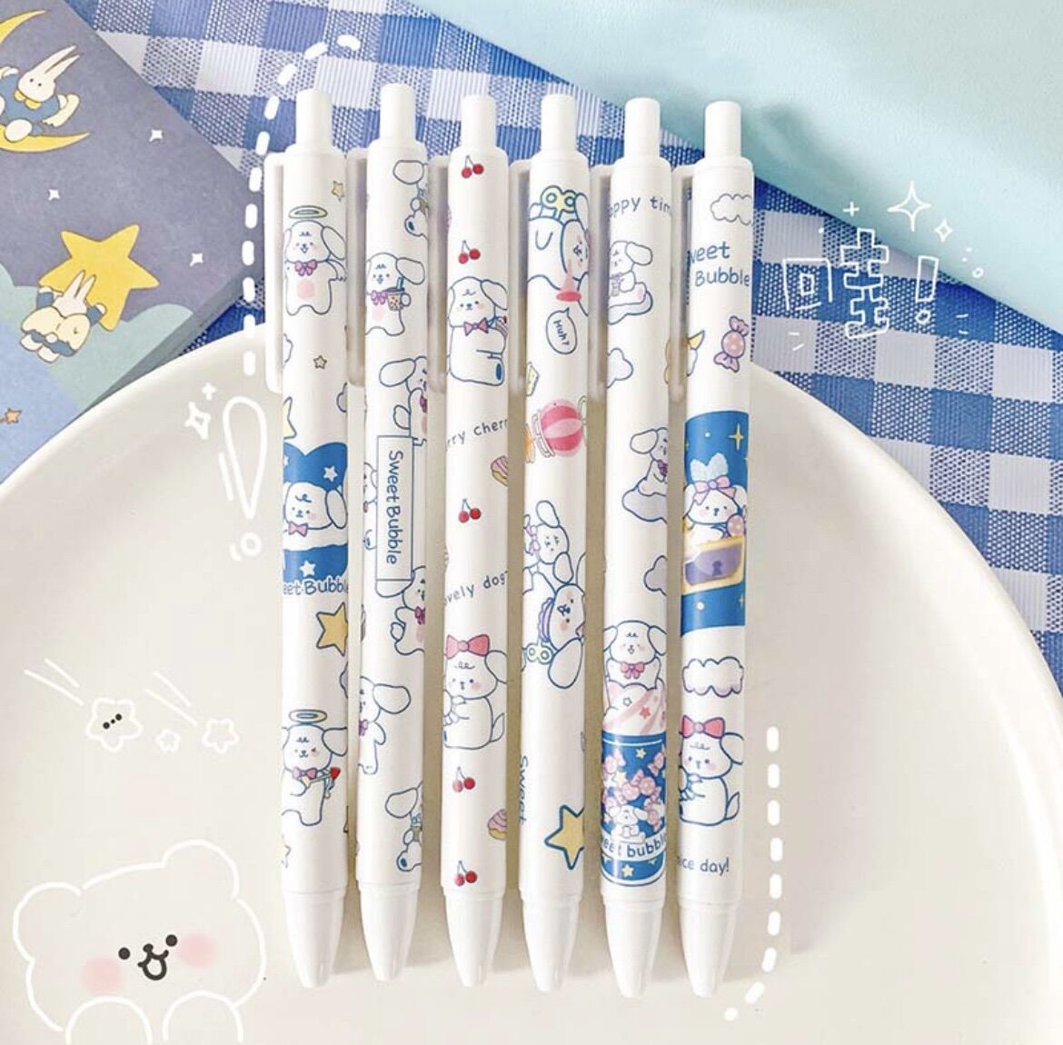 Bút gel nước đen hình thú siêu đáng yêu