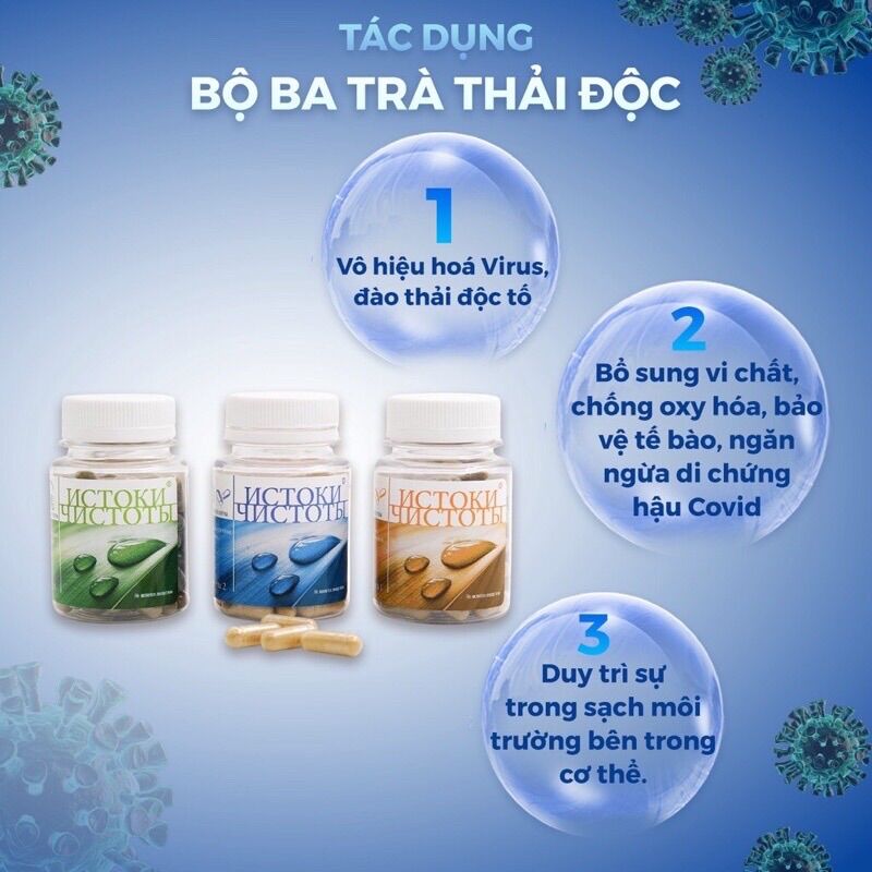 Bộ 3 trà thải độc của siberian