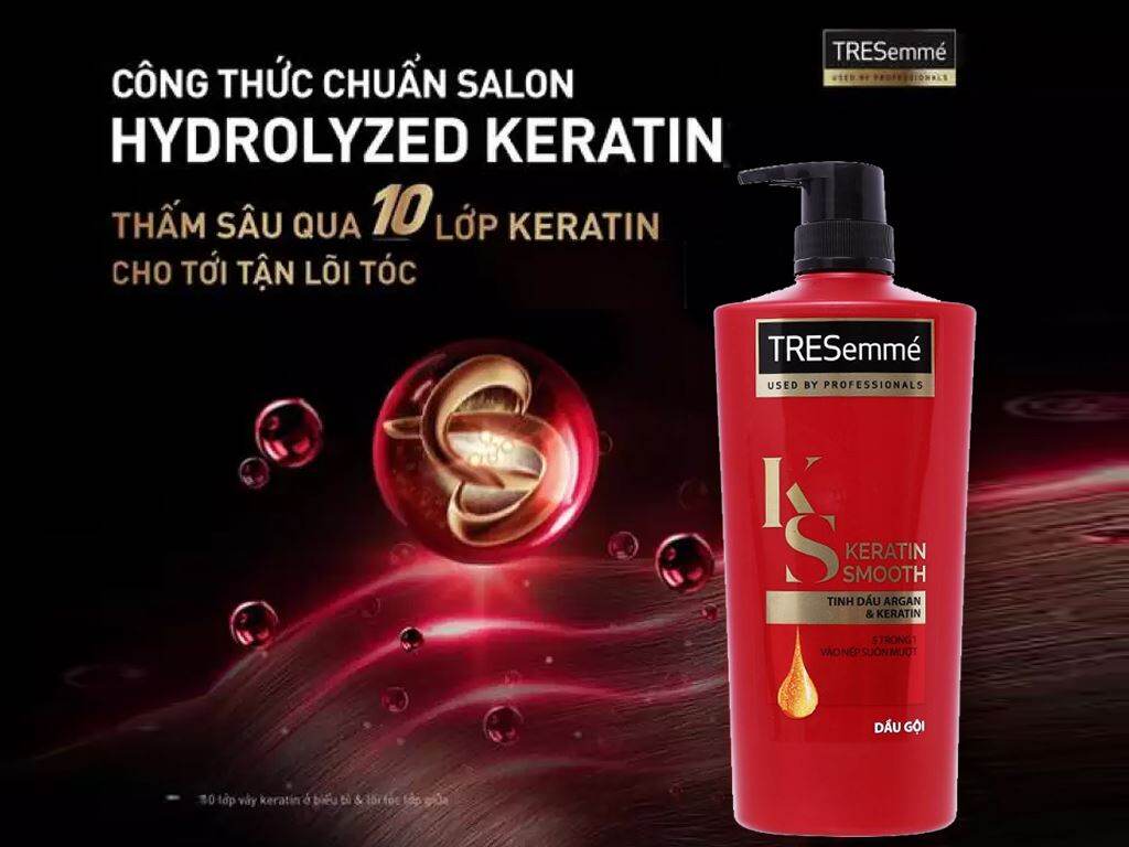 Dầu gội Tresemme Keratin Smooth 640g