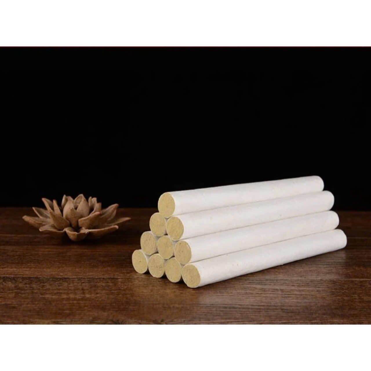 Combo 10 nhang ngải cứu loại tốt giúp thư giãn giảm stress xông phòng đuổi muỗi ( kèm 1 đế cắm)
