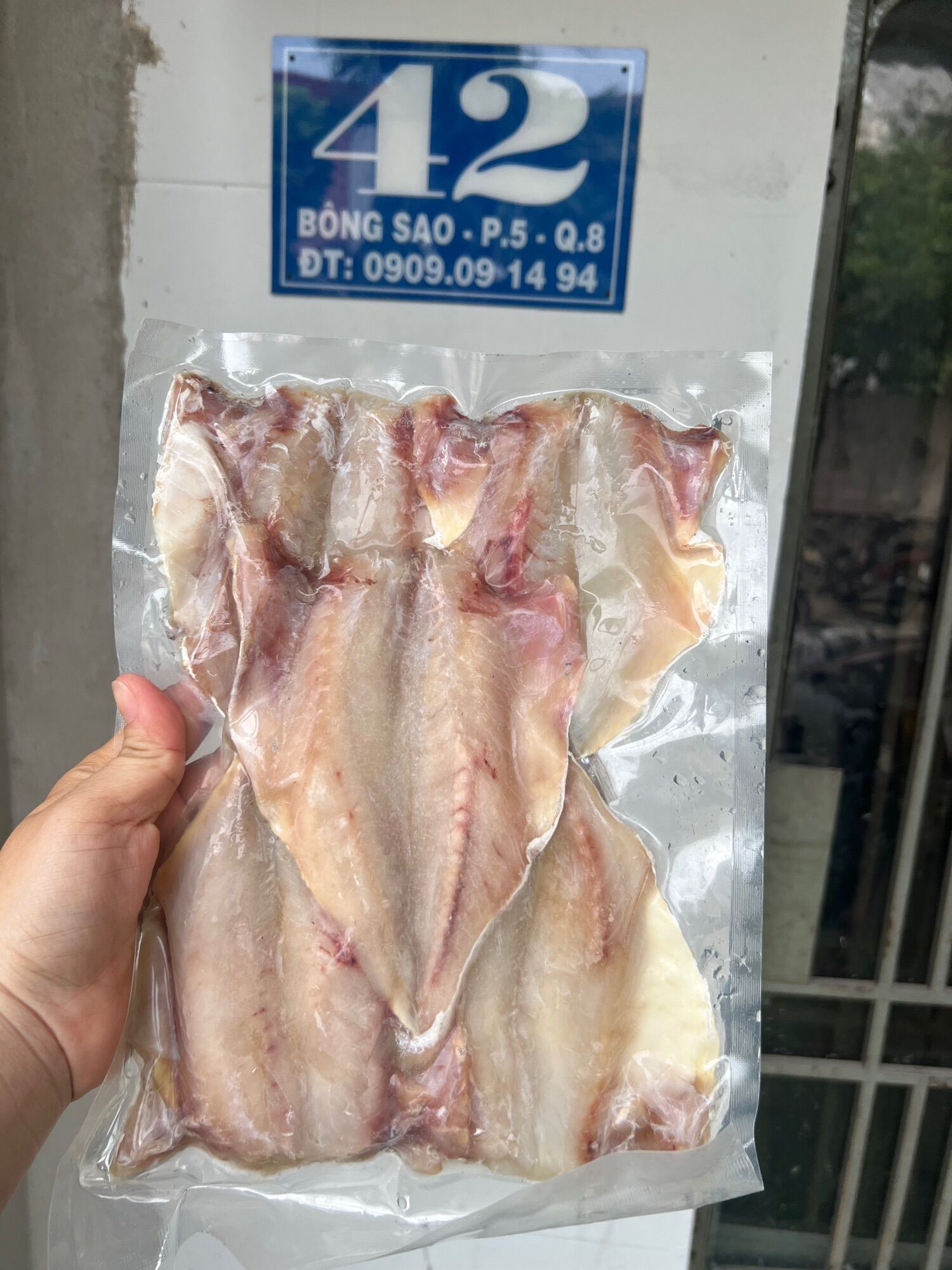 Khô cá đù 1 nắng xẻ 1kg (giao tphcm) size 10-15 con
