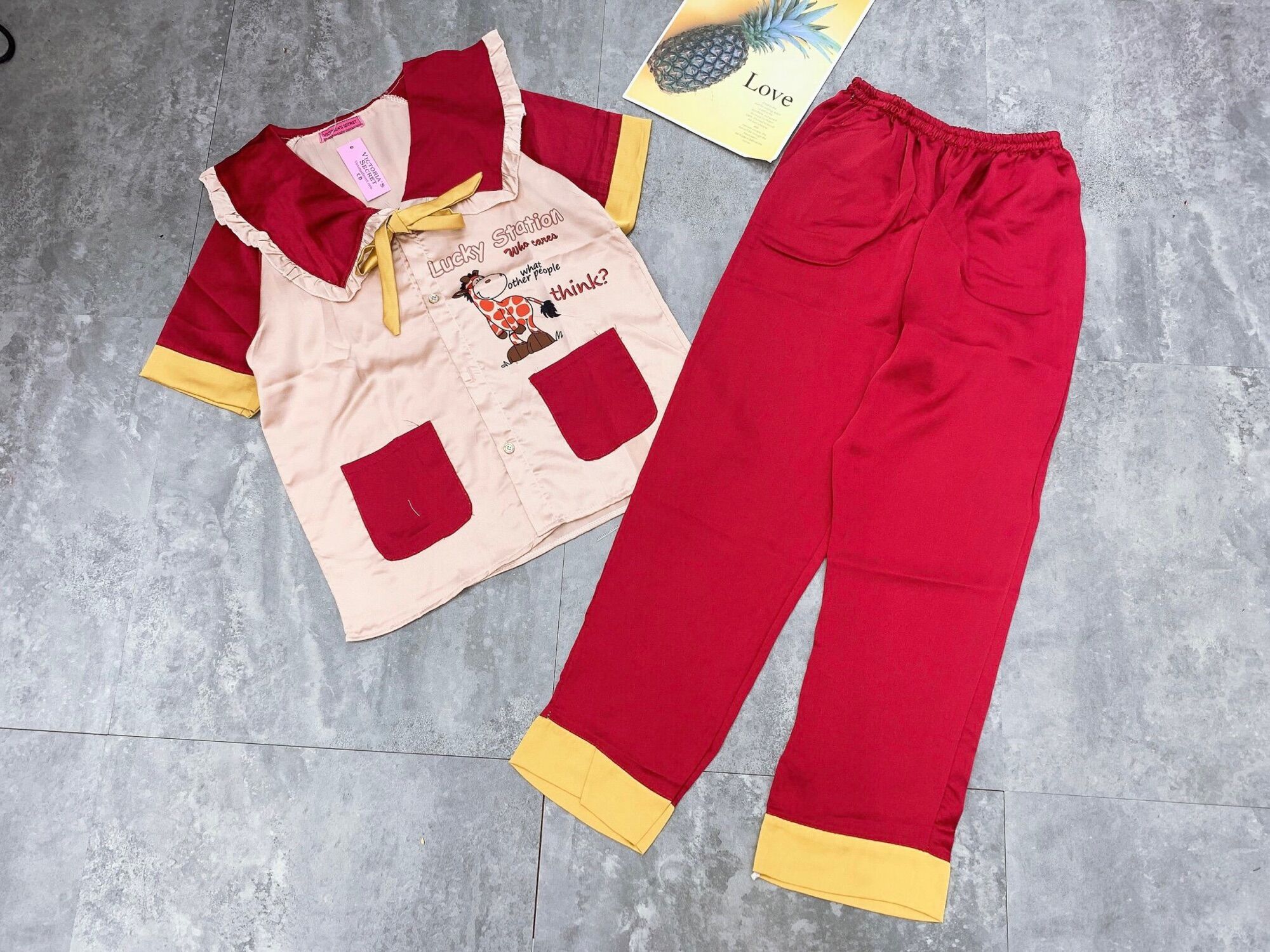 Đồ bộ pijama lụa satin loại 1